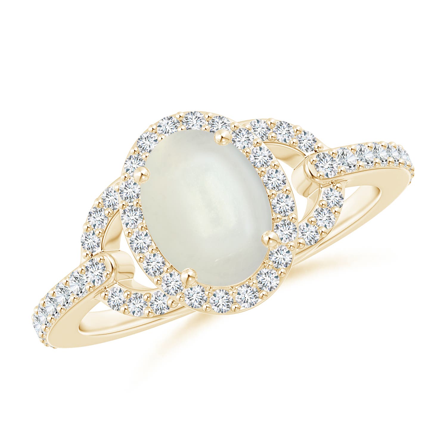 AAAA - Moonstone / 1.47 CT / 14 KT Yellow Gold