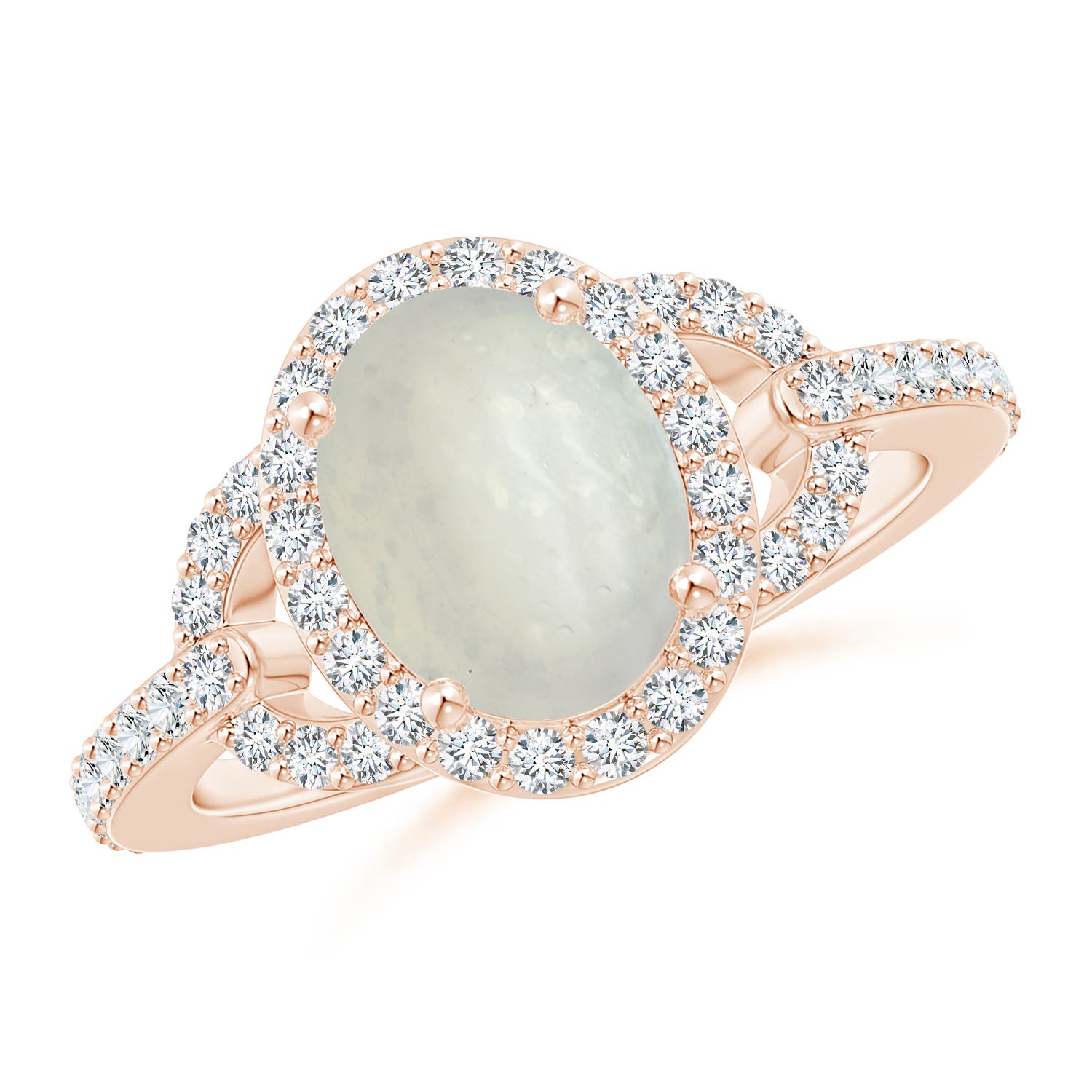 A - Moonstone / 2.19 CT / 14 KT Rose Gold