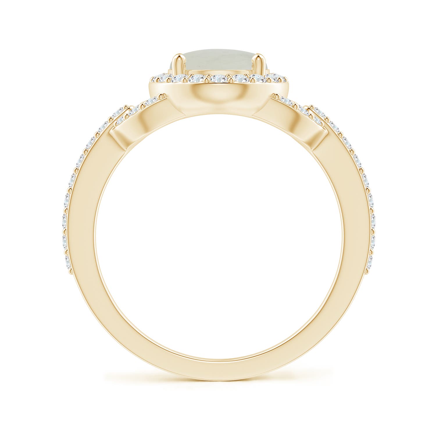 A - Moonstone / 2.19 CT / 14 KT Yellow Gold