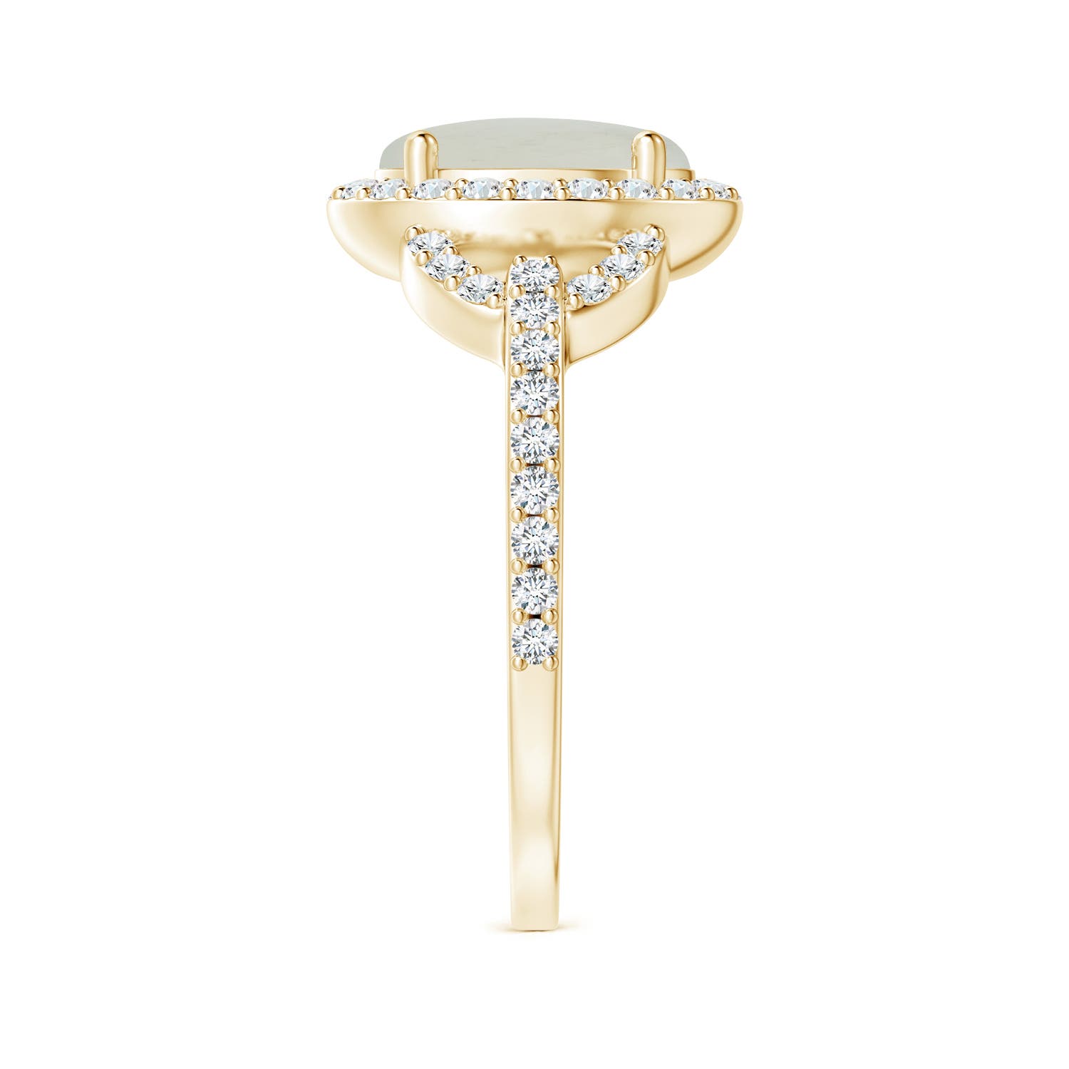 A - Moonstone / 2.19 CT / 14 KT Yellow Gold