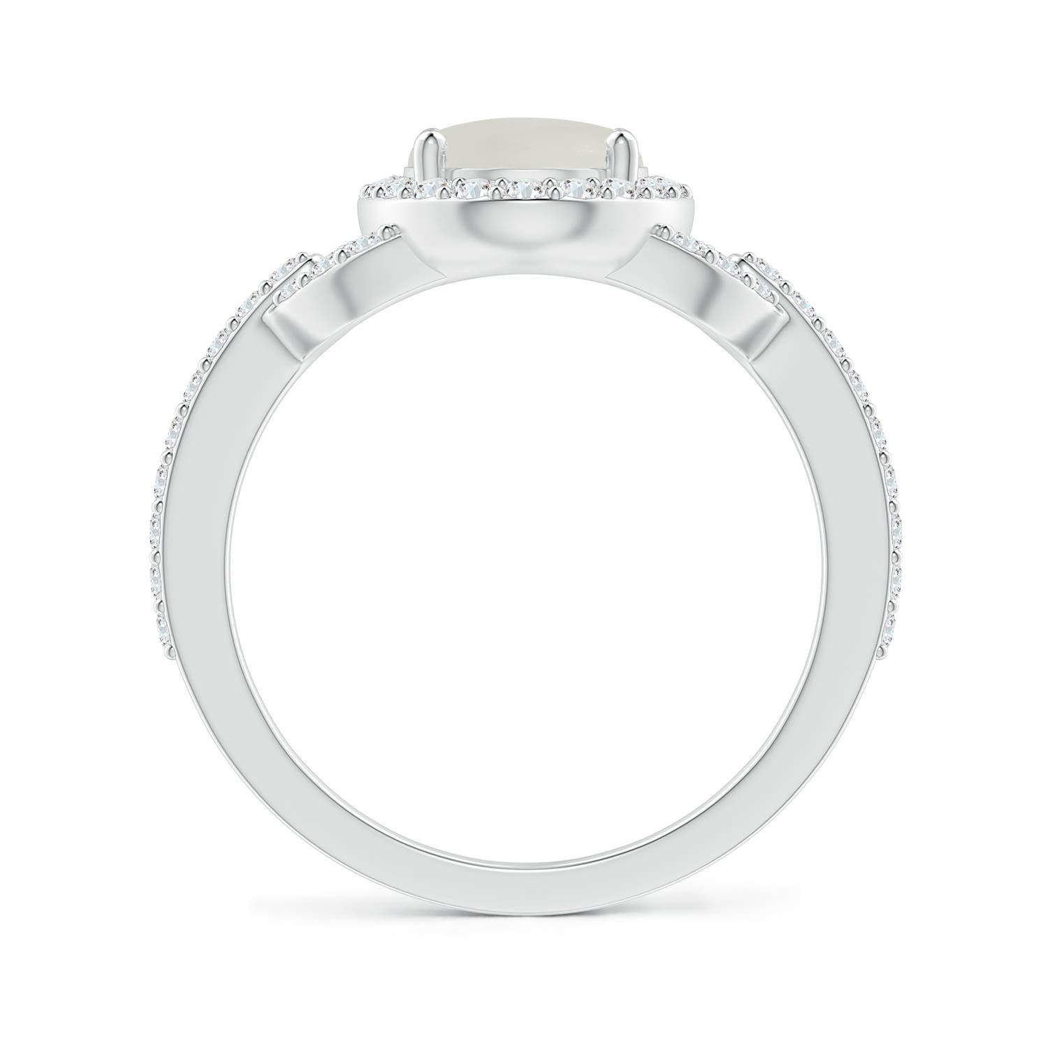 AAA - Moonstone / 2.19 CT / 14 KT White Gold