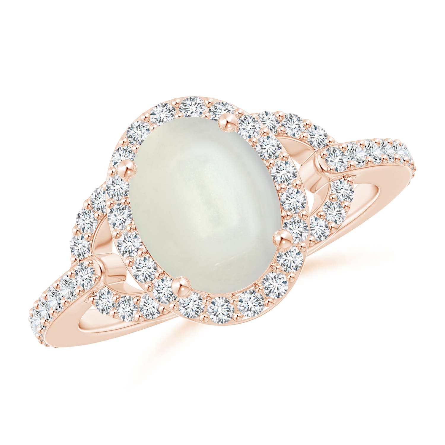 AAAA - Moonstone / 2.19 CT / 14 KT Rose Gold