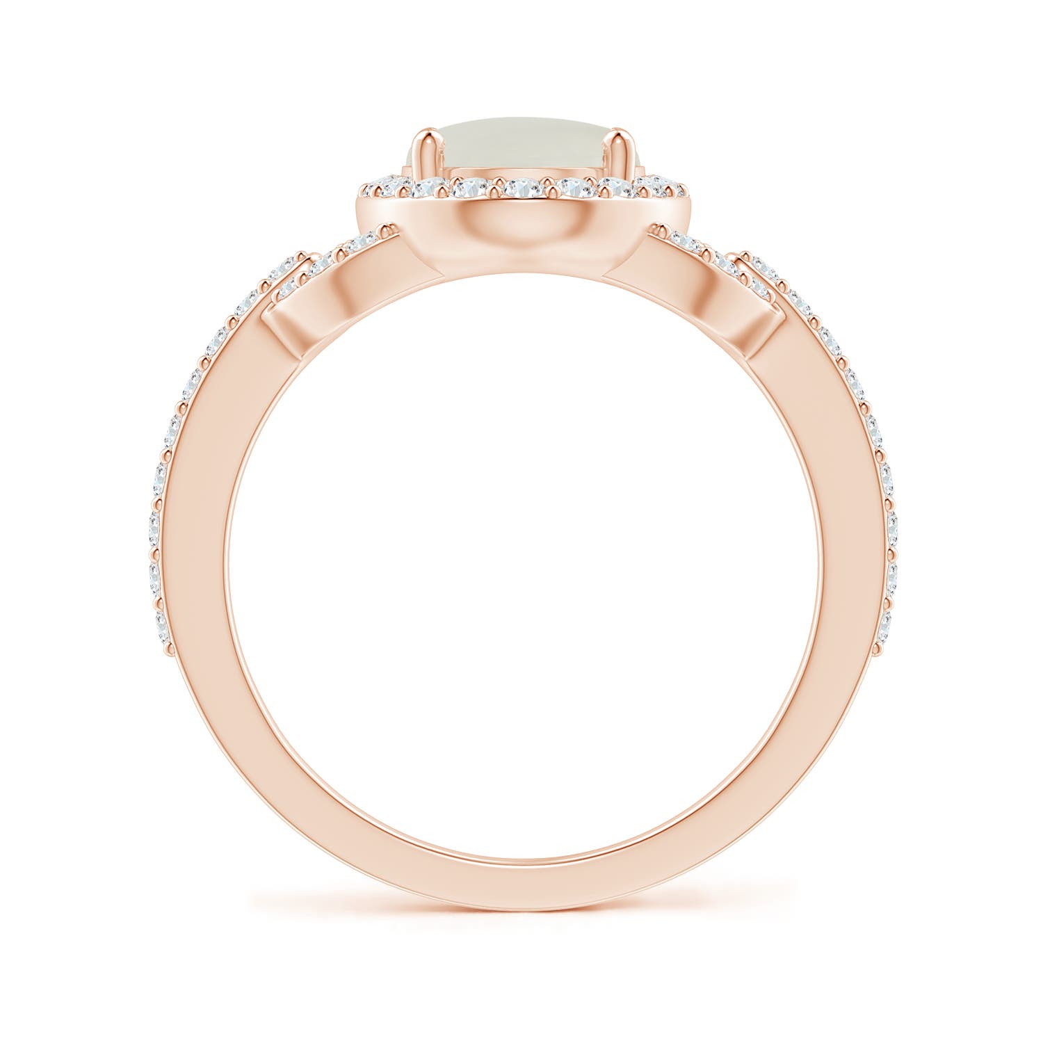 AAAA - Moonstone / 2.19 CT / 14 KT Rose Gold