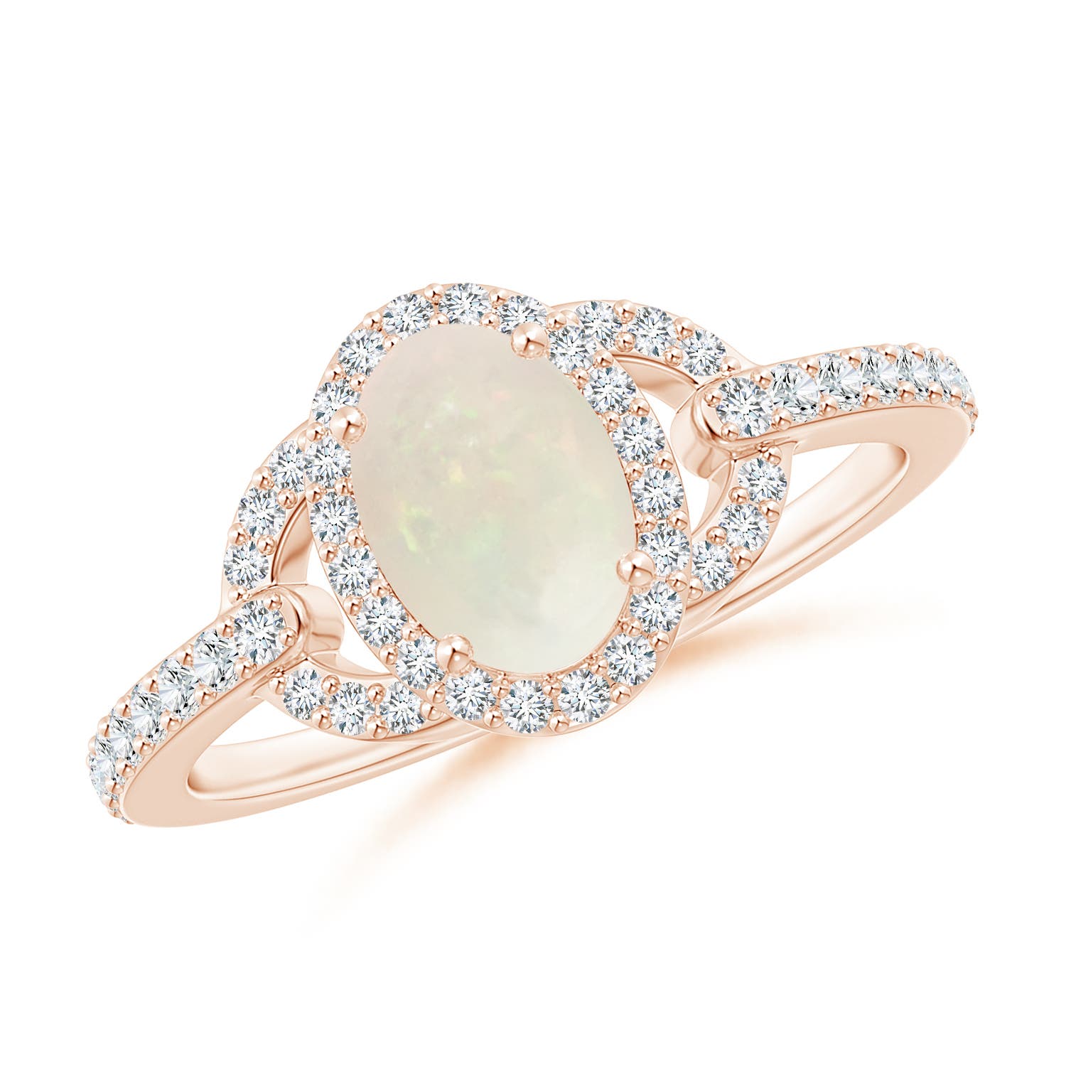 A - Opal / 0.79 CT / 14 KT Rose Gold