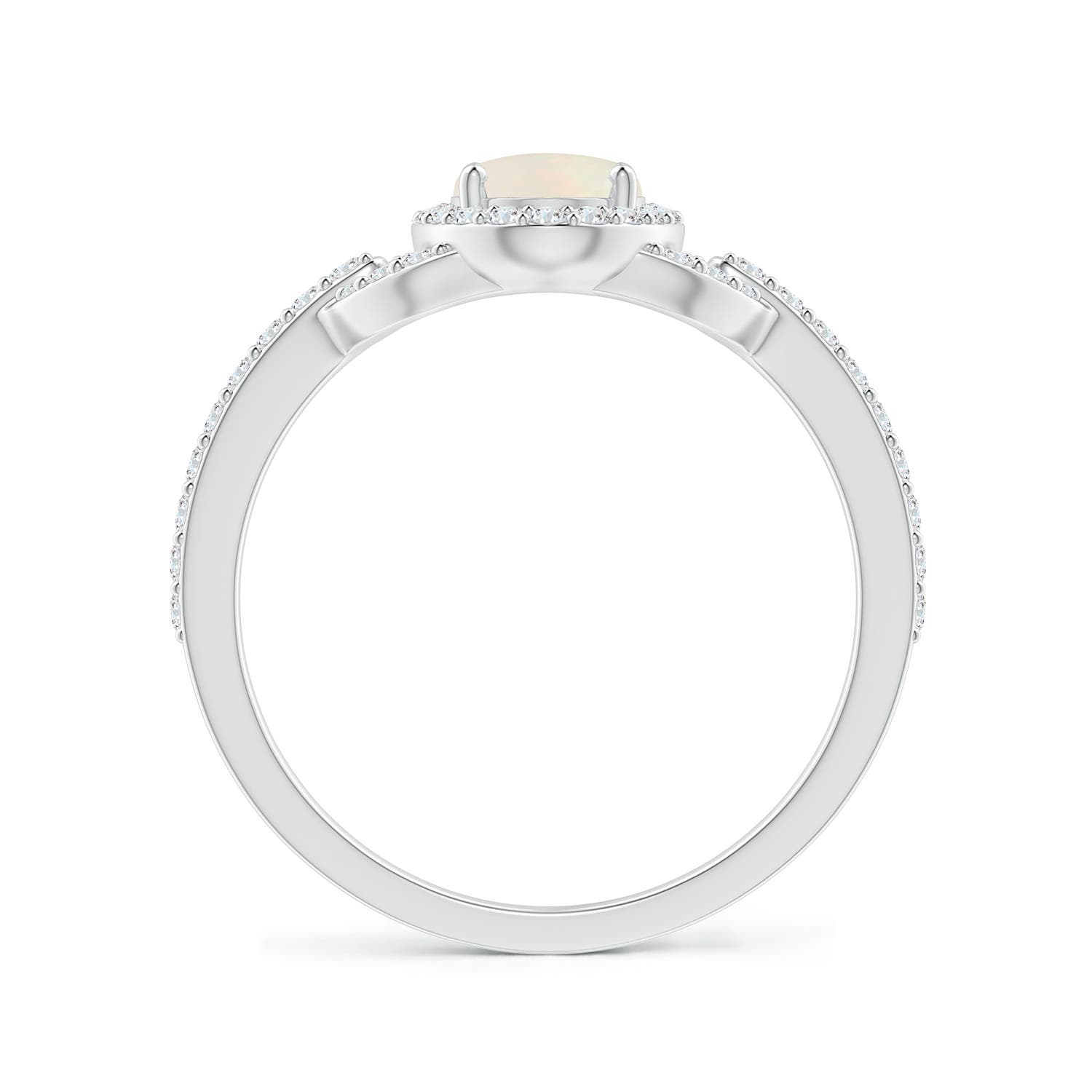 A - Opal / 0.79 CT / 14 KT White Gold