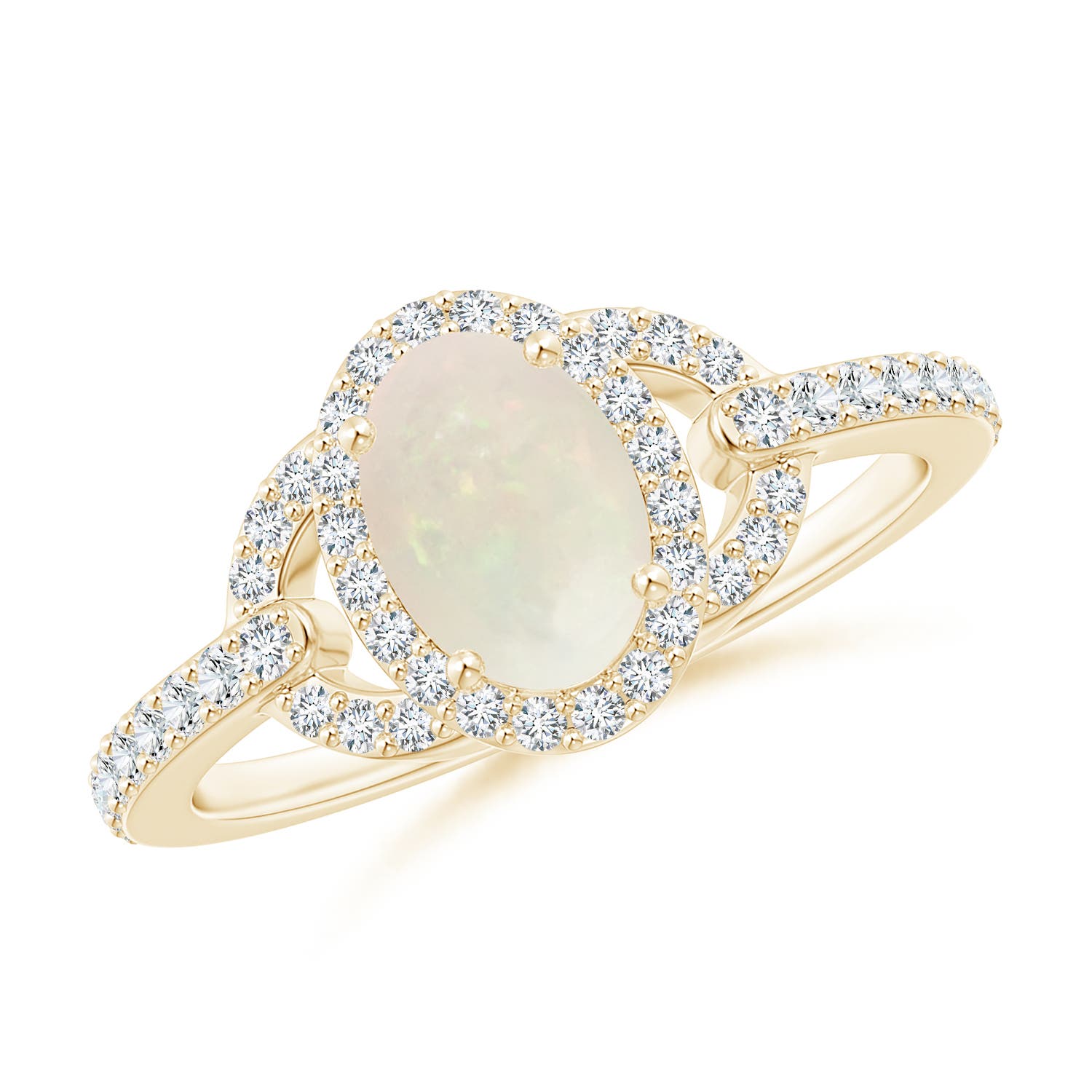 A - Opal / 0.79 CT / 14 KT Yellow Gold