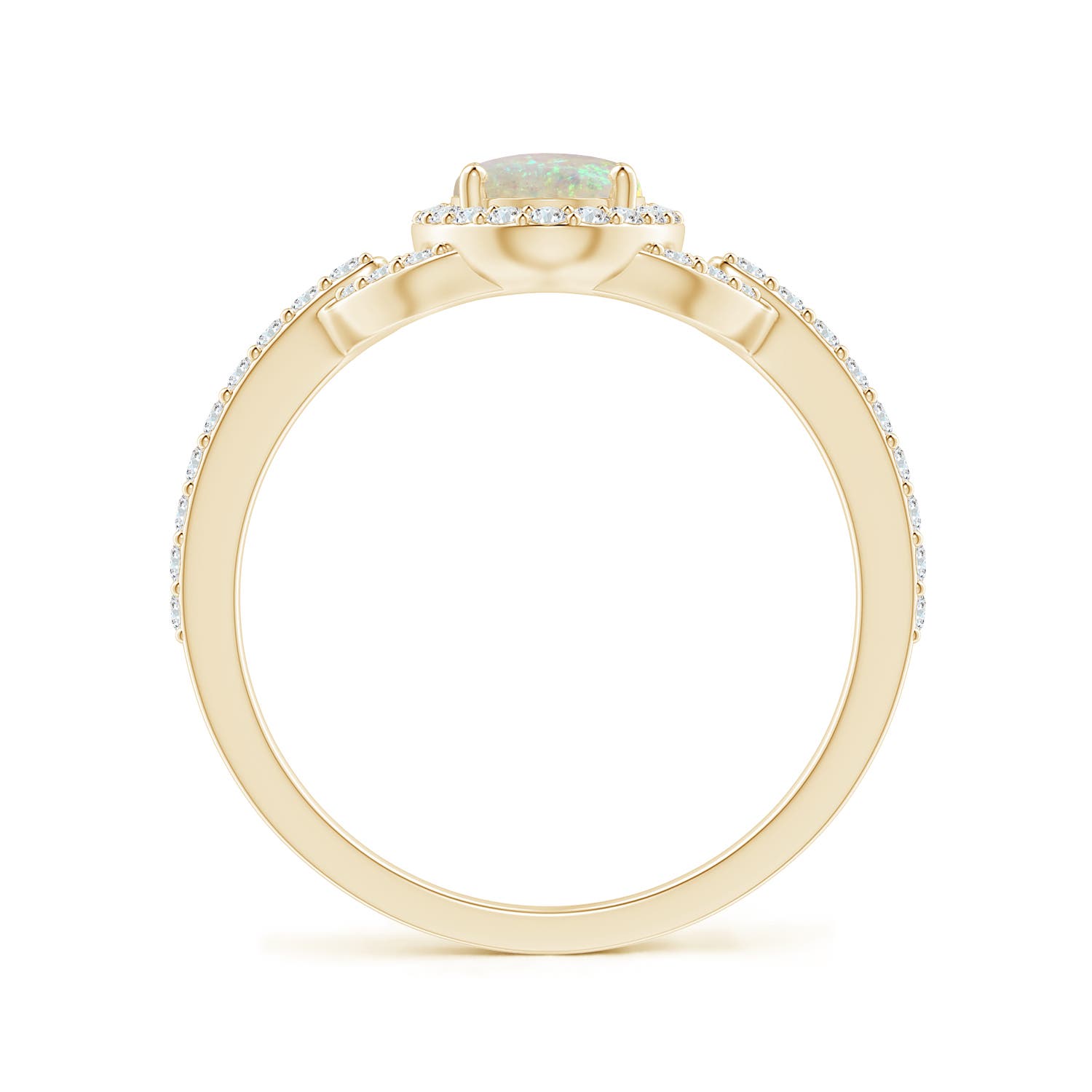 AAA - Opal / 0.79 CT / 14 KT Yellow Gold