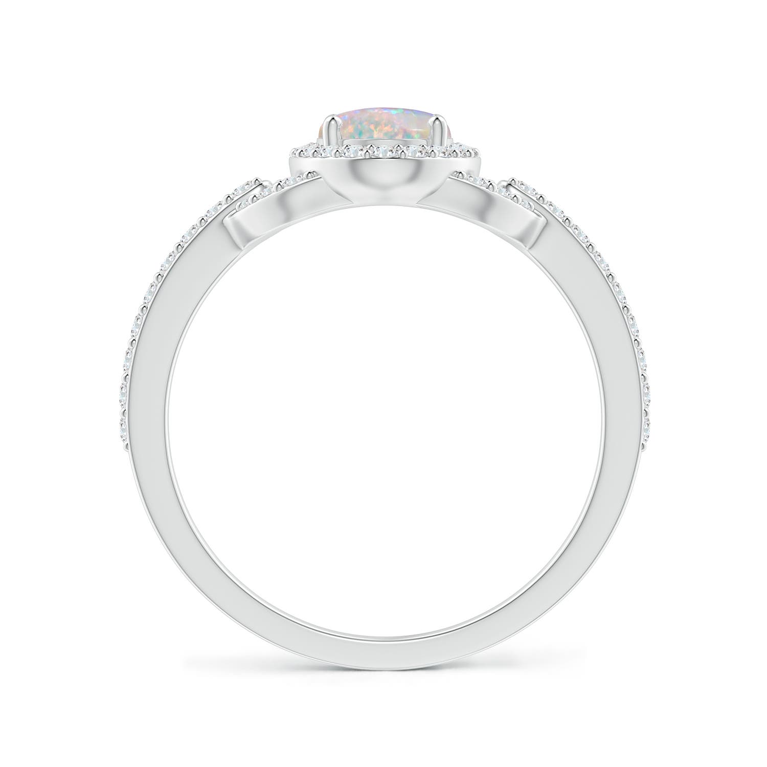 AAAA - Opal / 0.79 CT / 14 KT White Gold