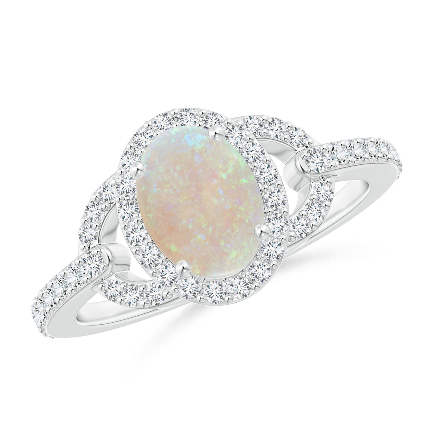 AA - Opal / 1.17 CT / 14 KT White Gold