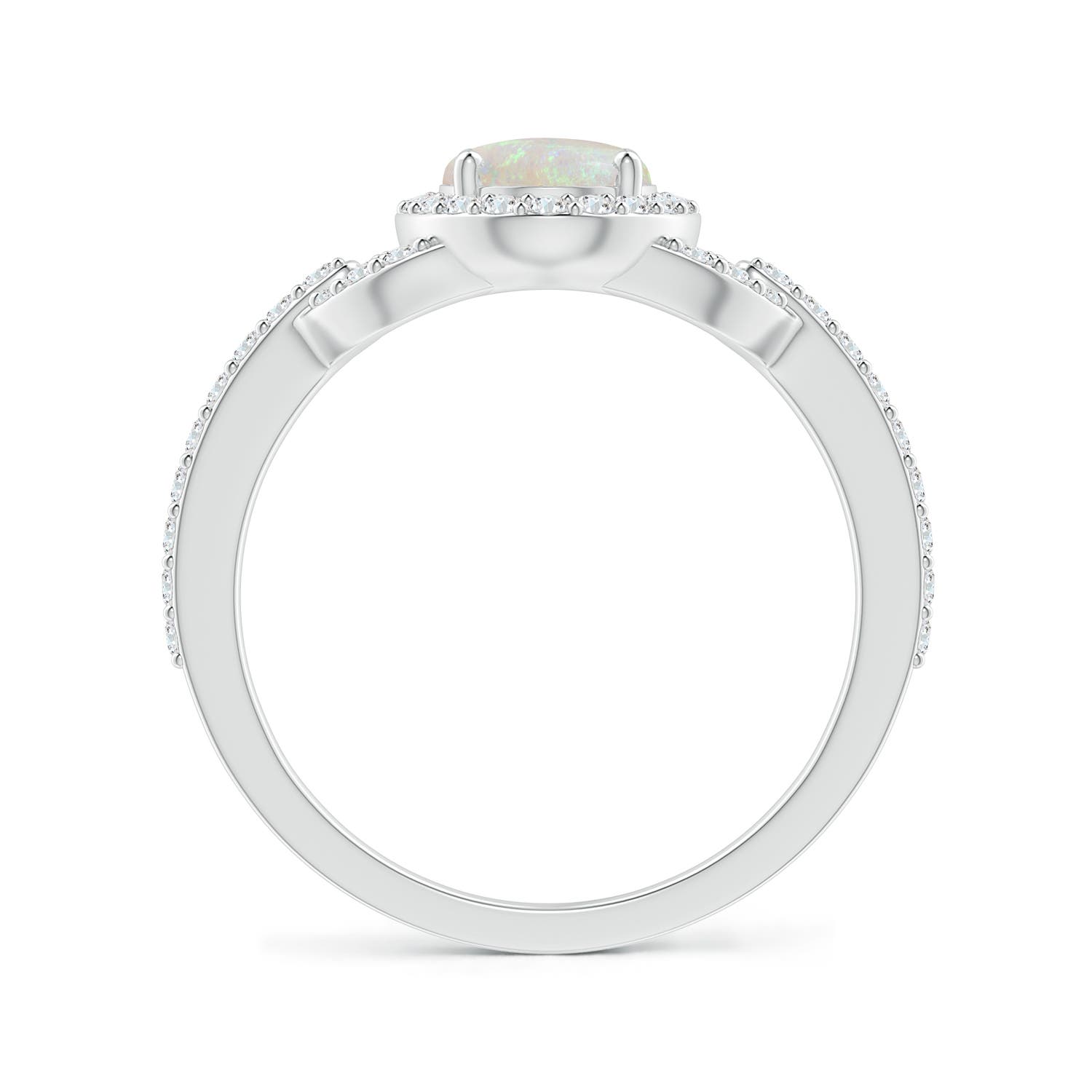 AA - Opal / 1.17 CT / 14 KT White Gold