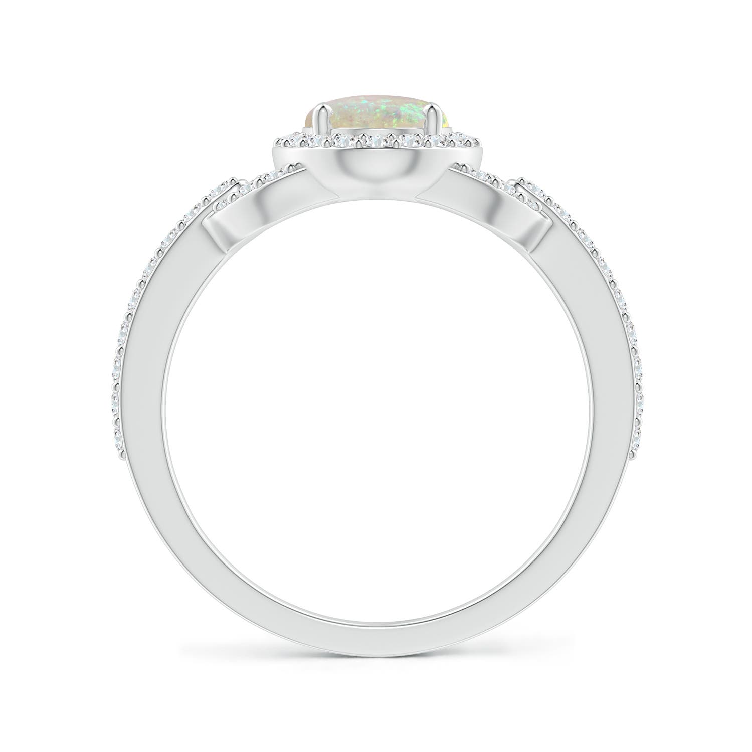 AAA - Opal / 1.17 CT / 14 KT White Gold