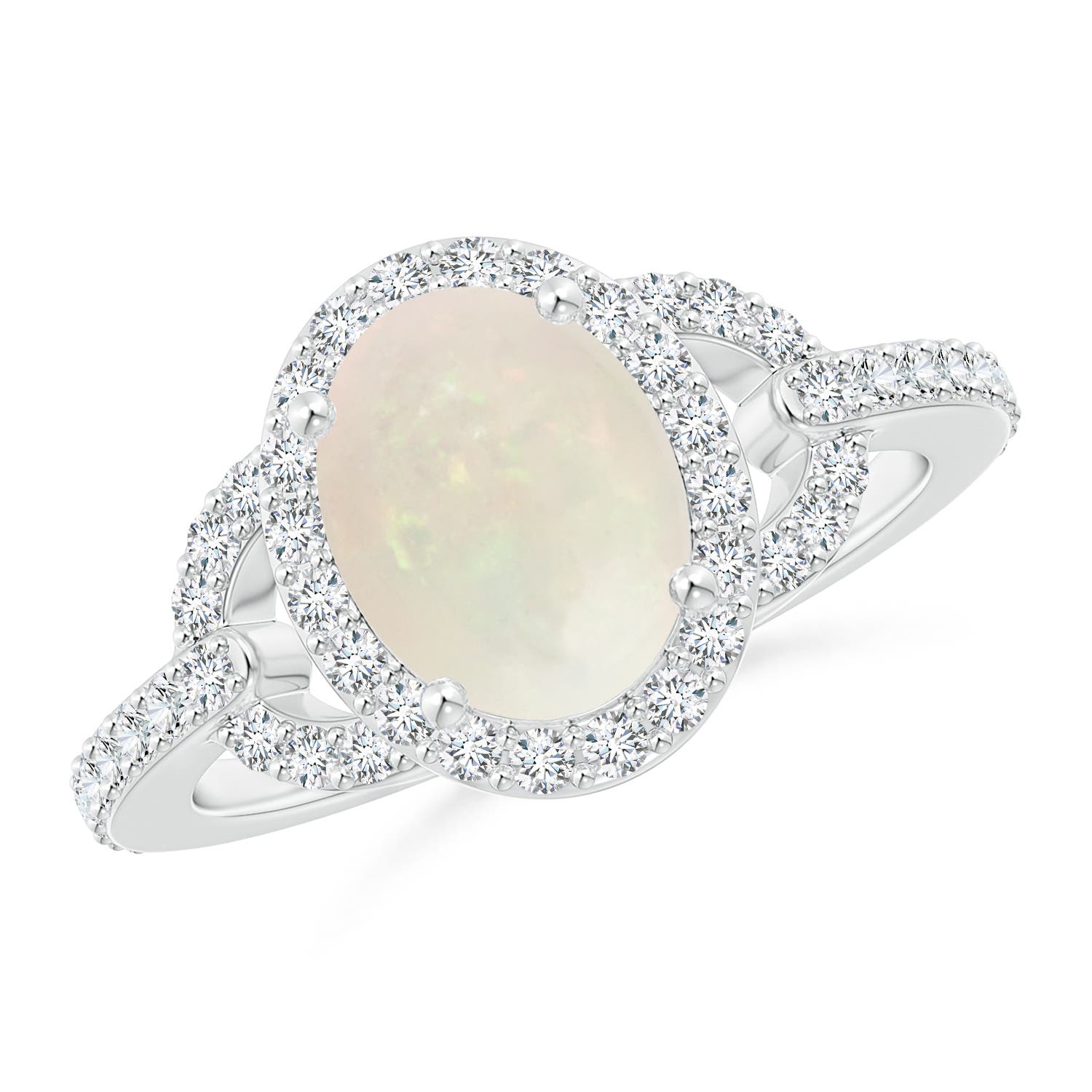 A - Opal / 1.59 CT / 14 KT White Gold