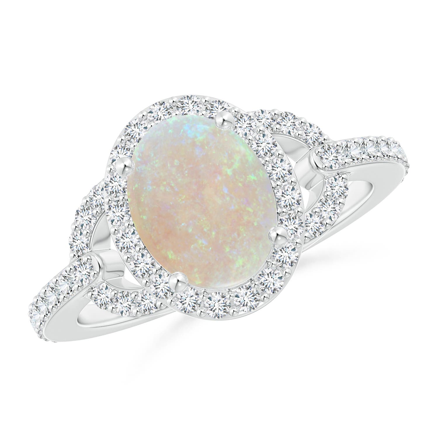 AA - Opal / 1.59 CT / 14 KT White Gold