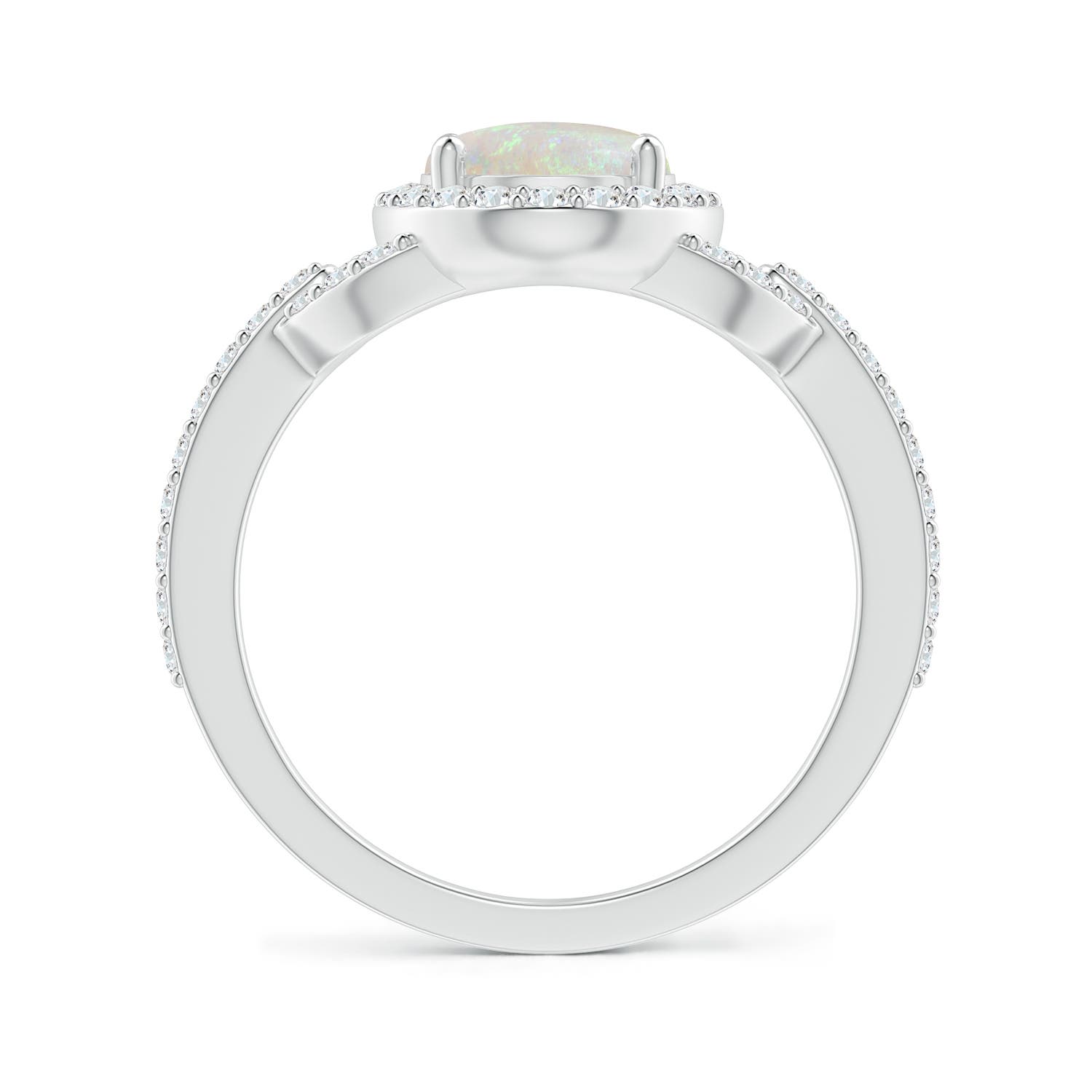 AA - Opal / 1.59 CT / 14 KT White Gold