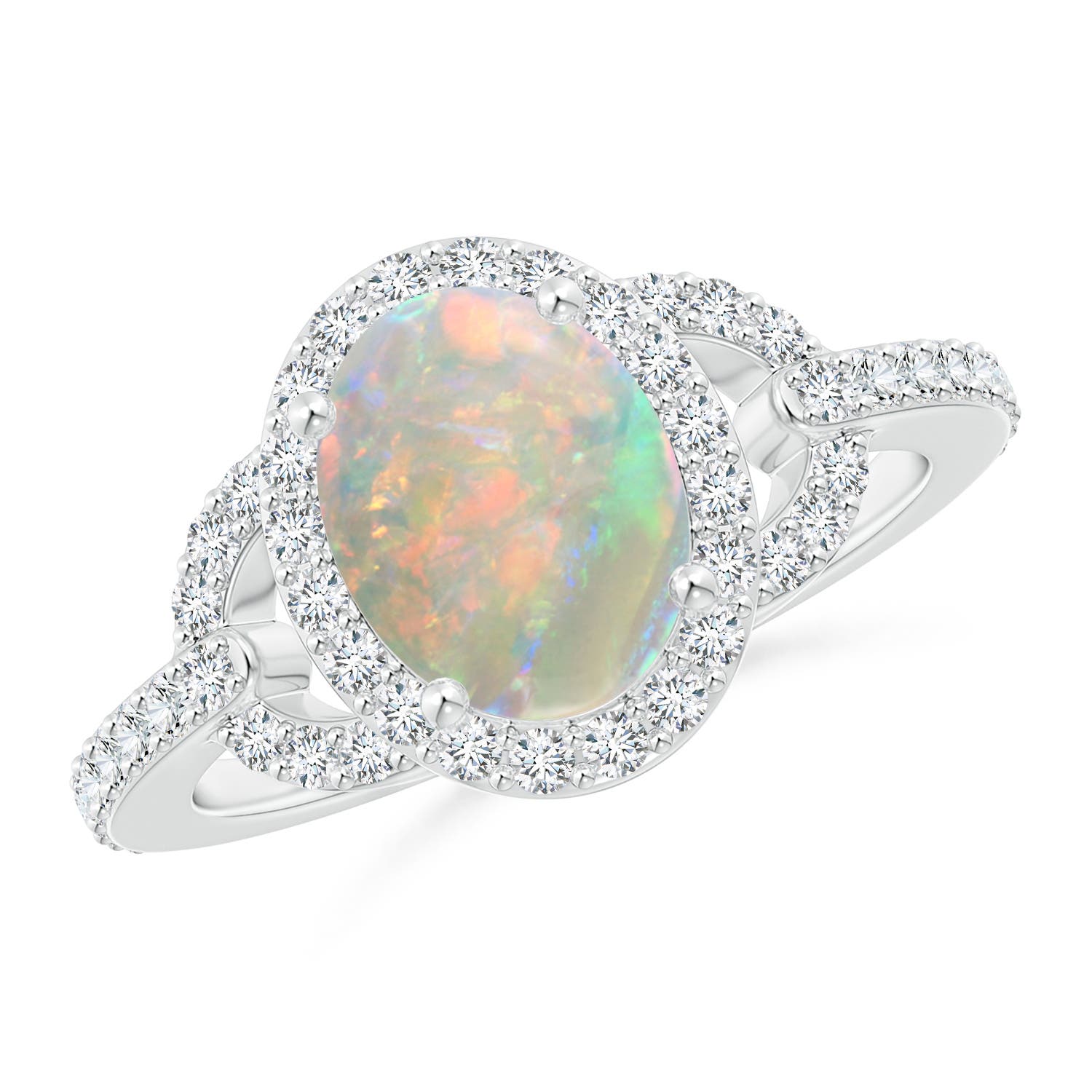 AAAA - Opal / 1.59 CT / 14 KT White Gold