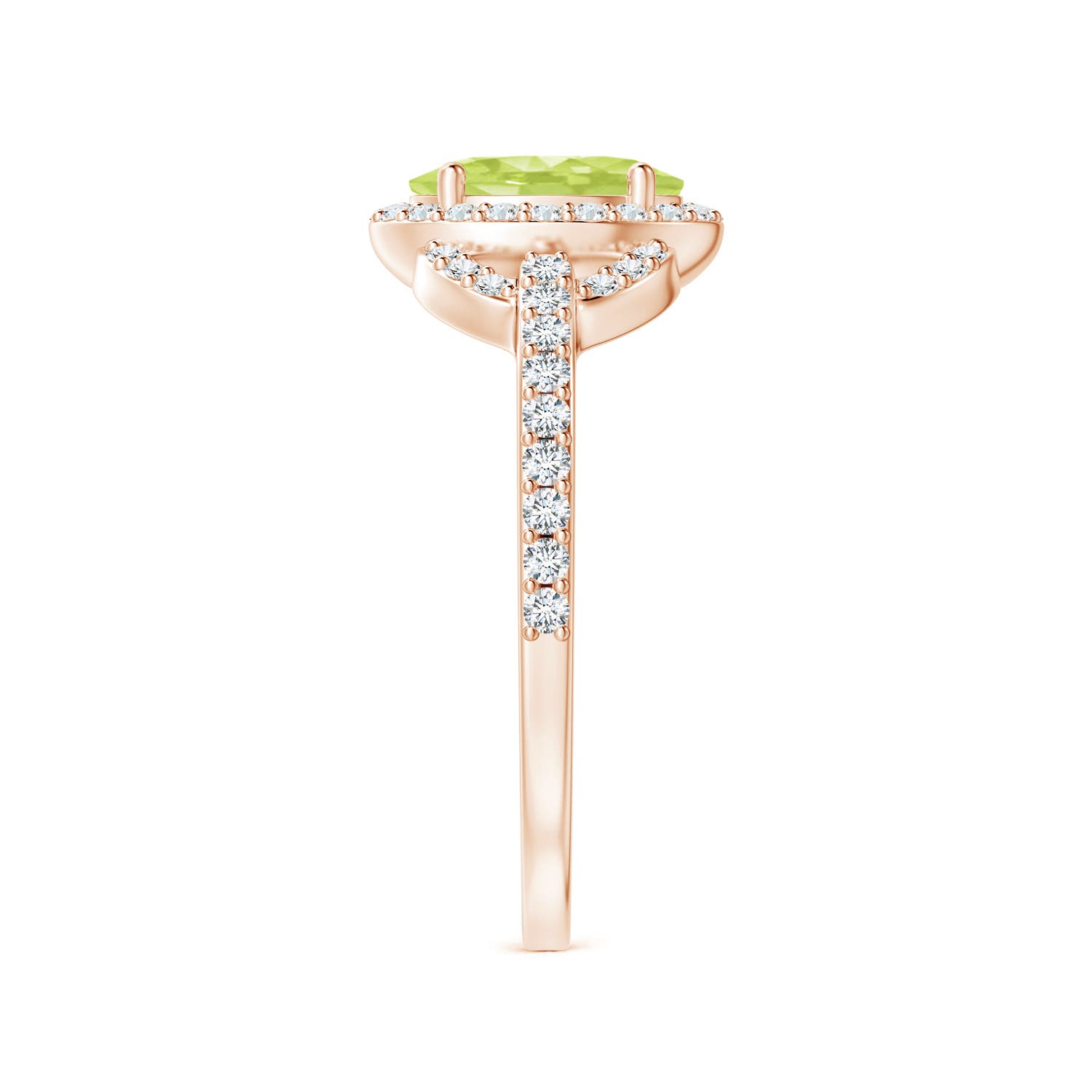 A - Peridot / 1.19 CT / 14 KT Rose Gold