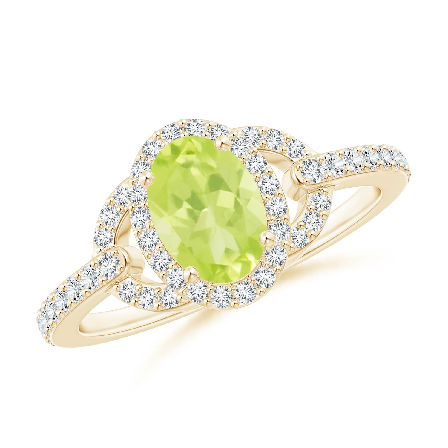 A - Peridot / 1.19 CT / 14 KT Yellow Gold