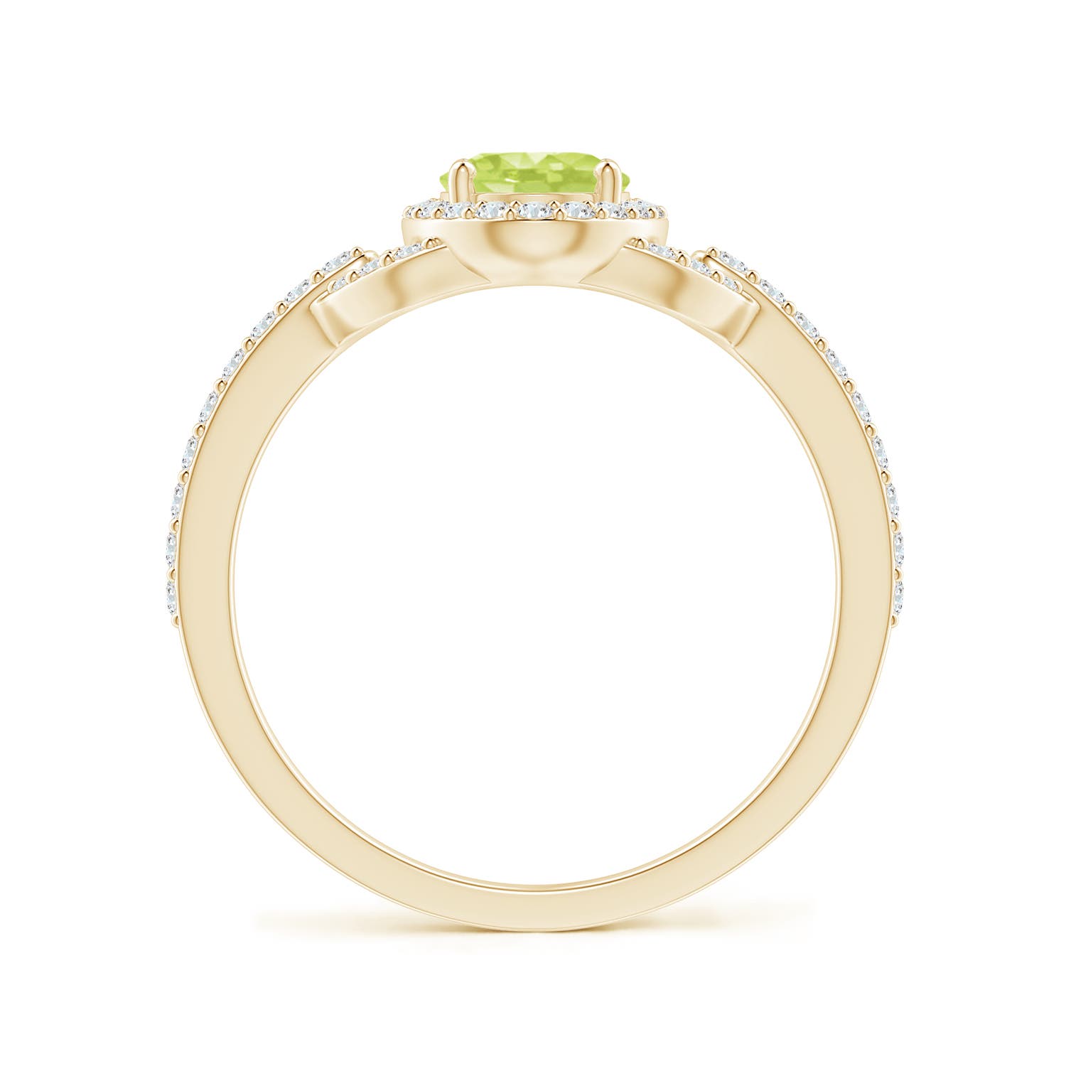 A - Peridot / 1.19 CT / 14 KT Yellow Gold