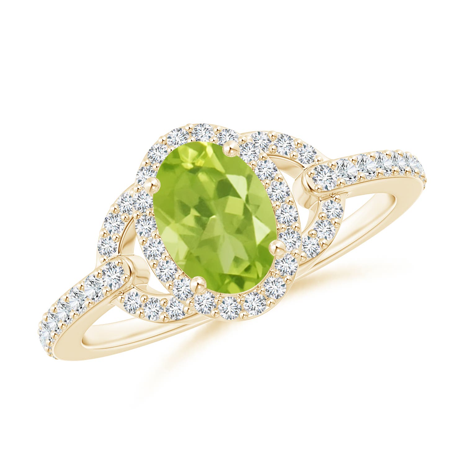 AA - Peridot / 1.19 CT / 14 KT Yellow Gold