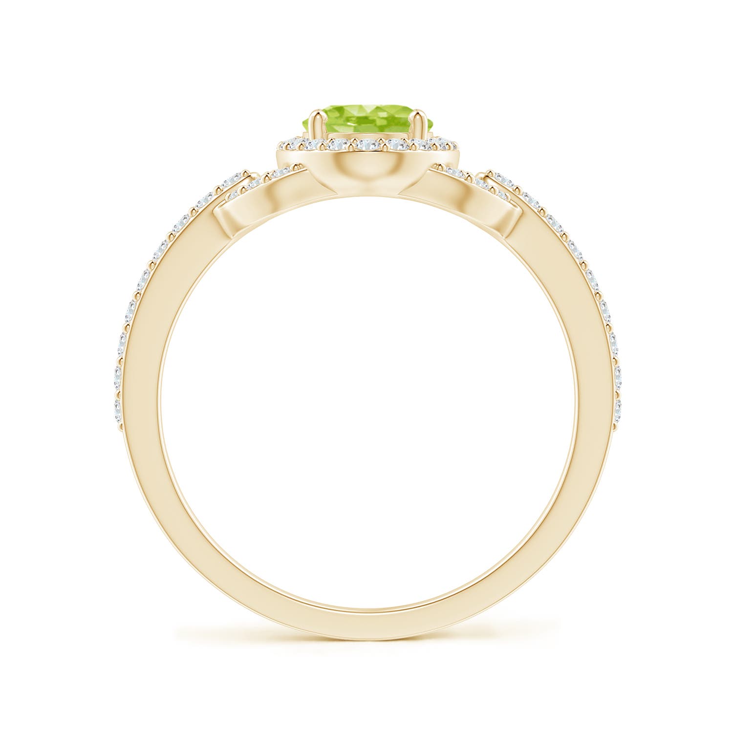 AA - Peridot / 1.19 CT / 14 KT Yellow Gold