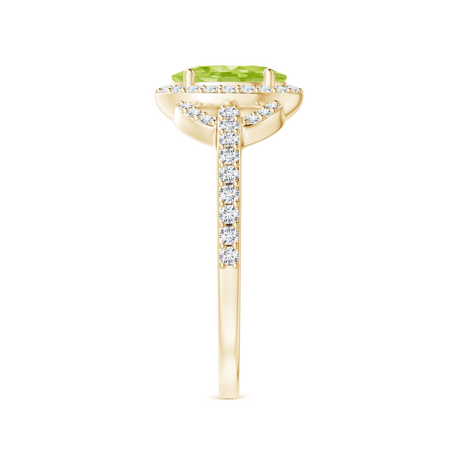 AA - Peridot / 1.19 CT / 14 KT Yellow Gold