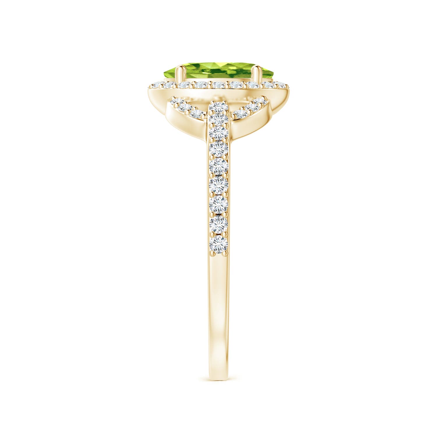 AAA - Peridot / 1.19 CT / 14 KT Yellow Gold