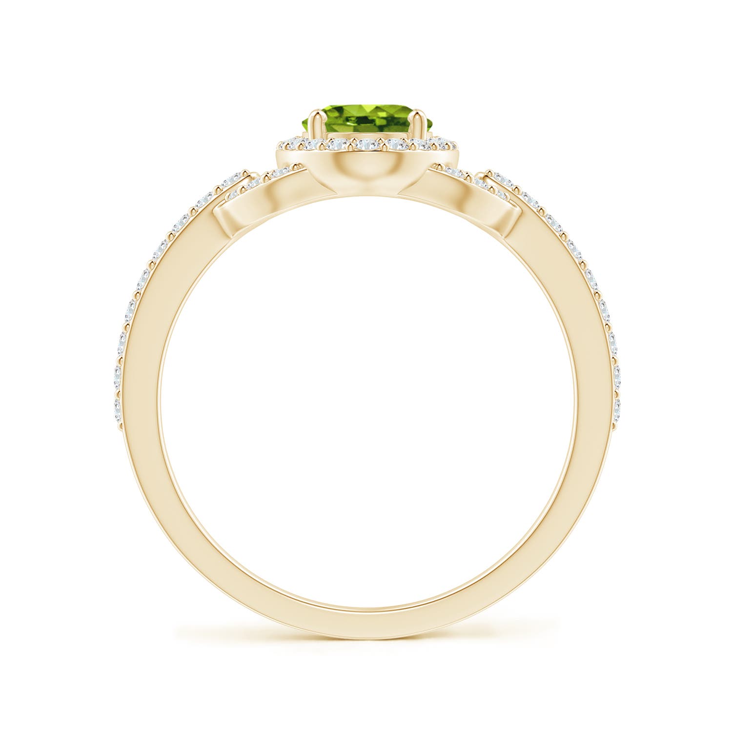 AAAA - Peridot / 1.19 CT / 14 KT Yellow Gold