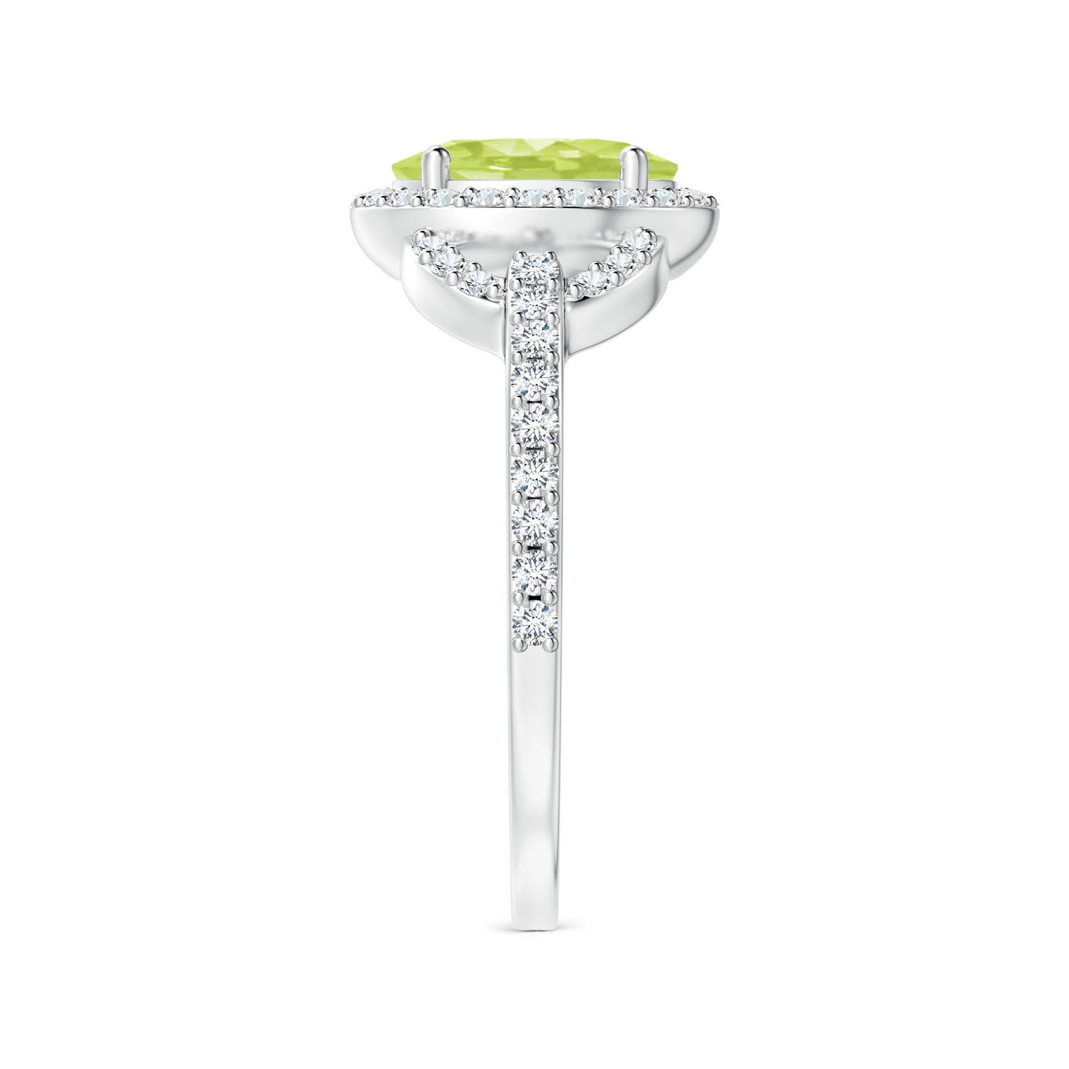 A - Peridot / 1.72 CT / 14 KT White Gold