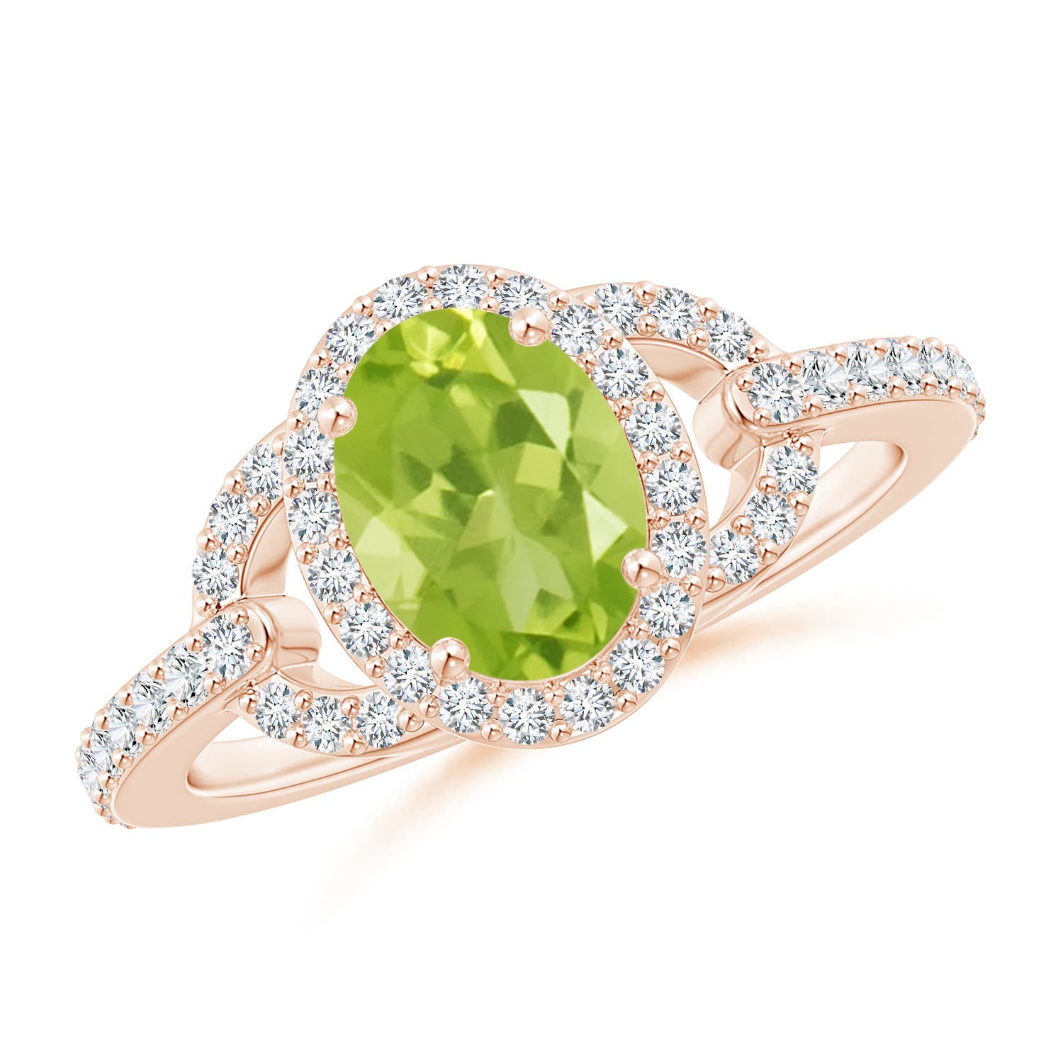 AA - Peridot / 1.72 CT / 14 KT Rose Gold