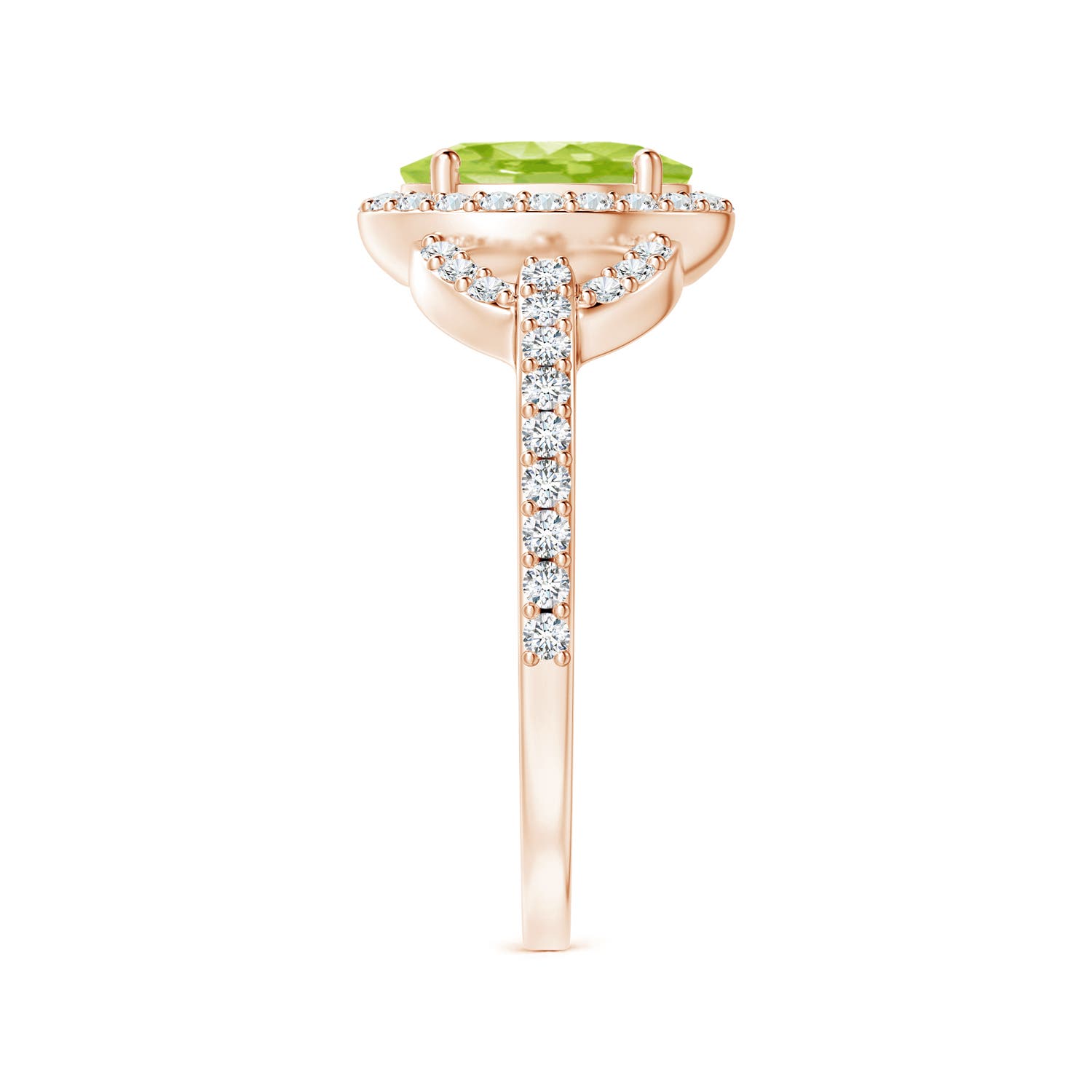 AA - Peridot / 1.72 CT / 14 KT Rose Gold