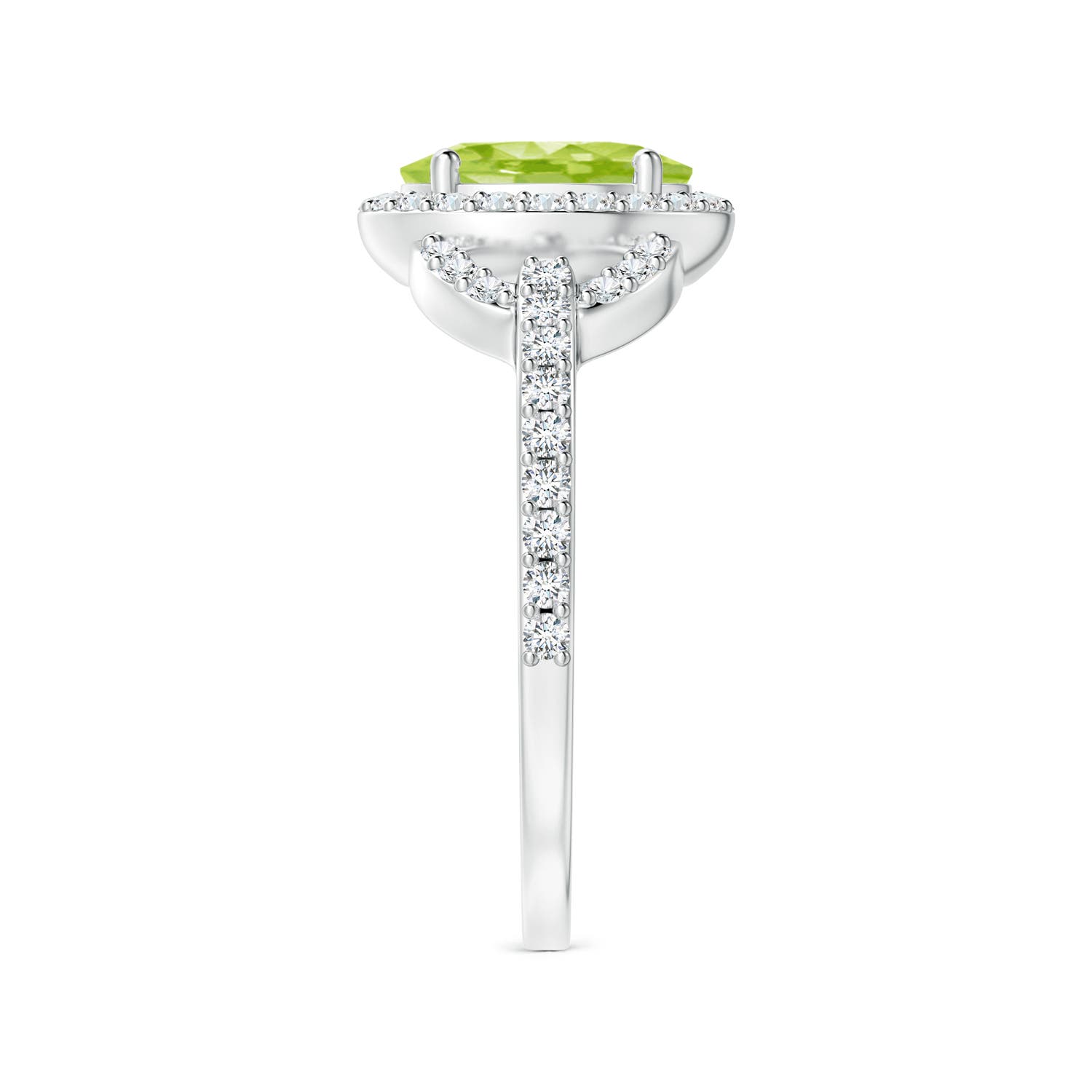 AA - Peridot / 1.72 CT / 14 KT White Gold