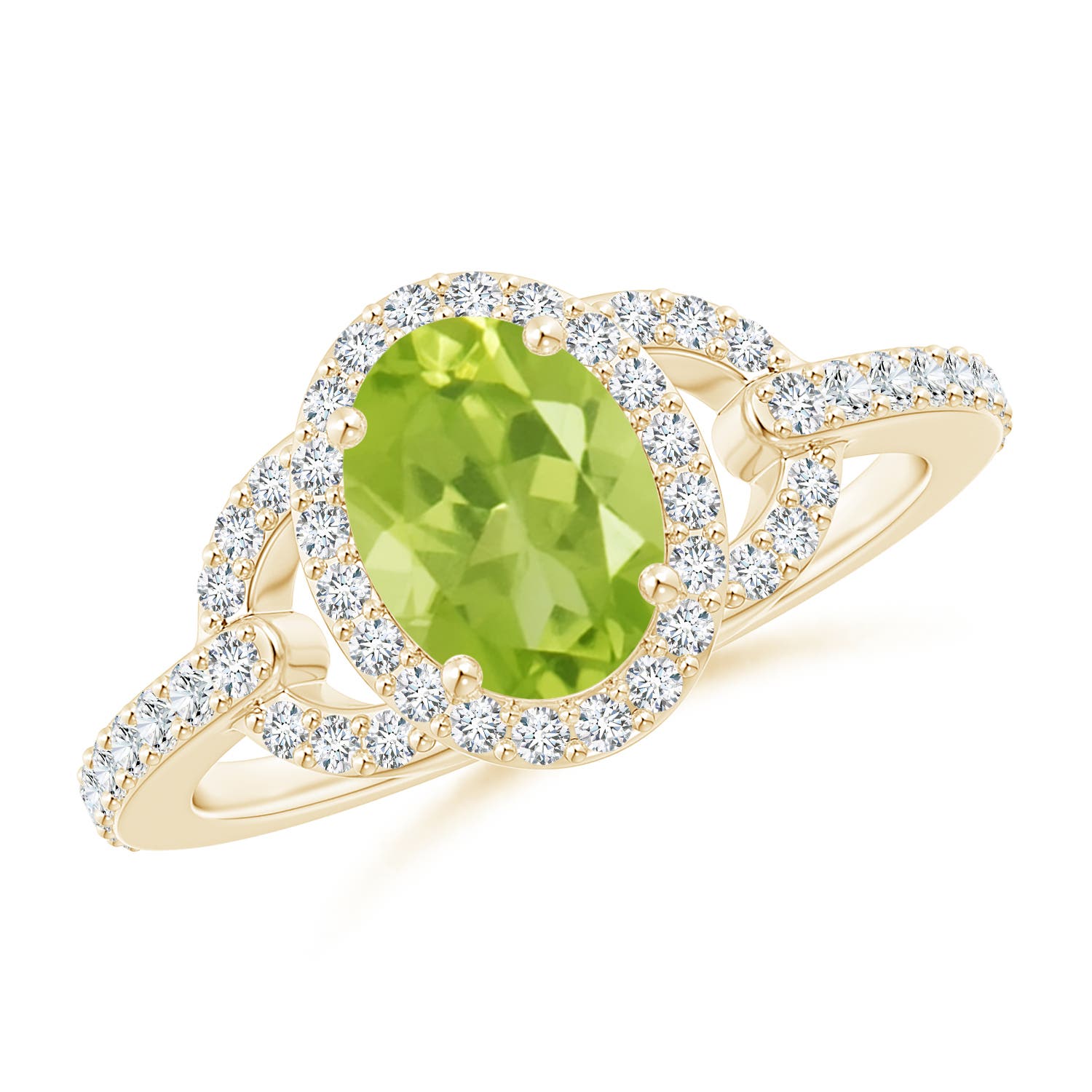 AA - Peridot / 1.72 CT / 14 KT Yellow Gold