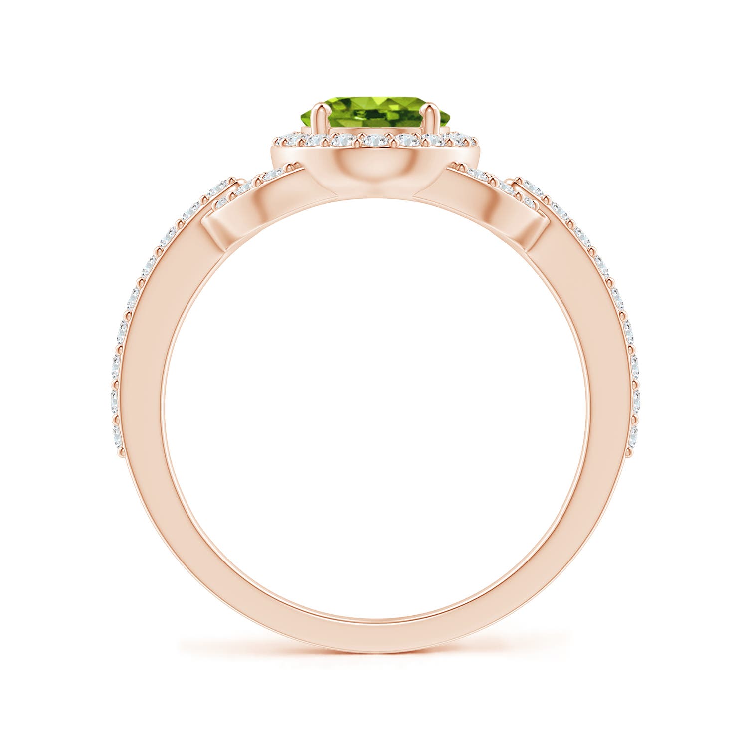 AAAA - Peridot / 1.72 CT / 14 KT Rose Gold