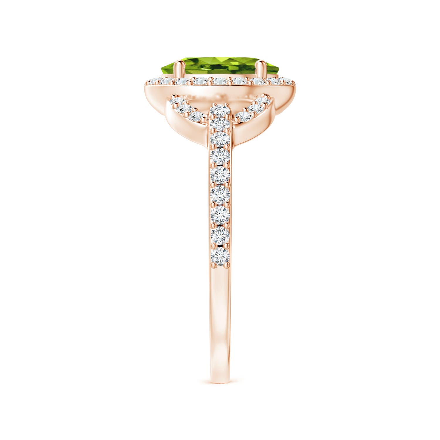 AAAA - Peridot / 1.72 CT / 14 KT Rose Gold