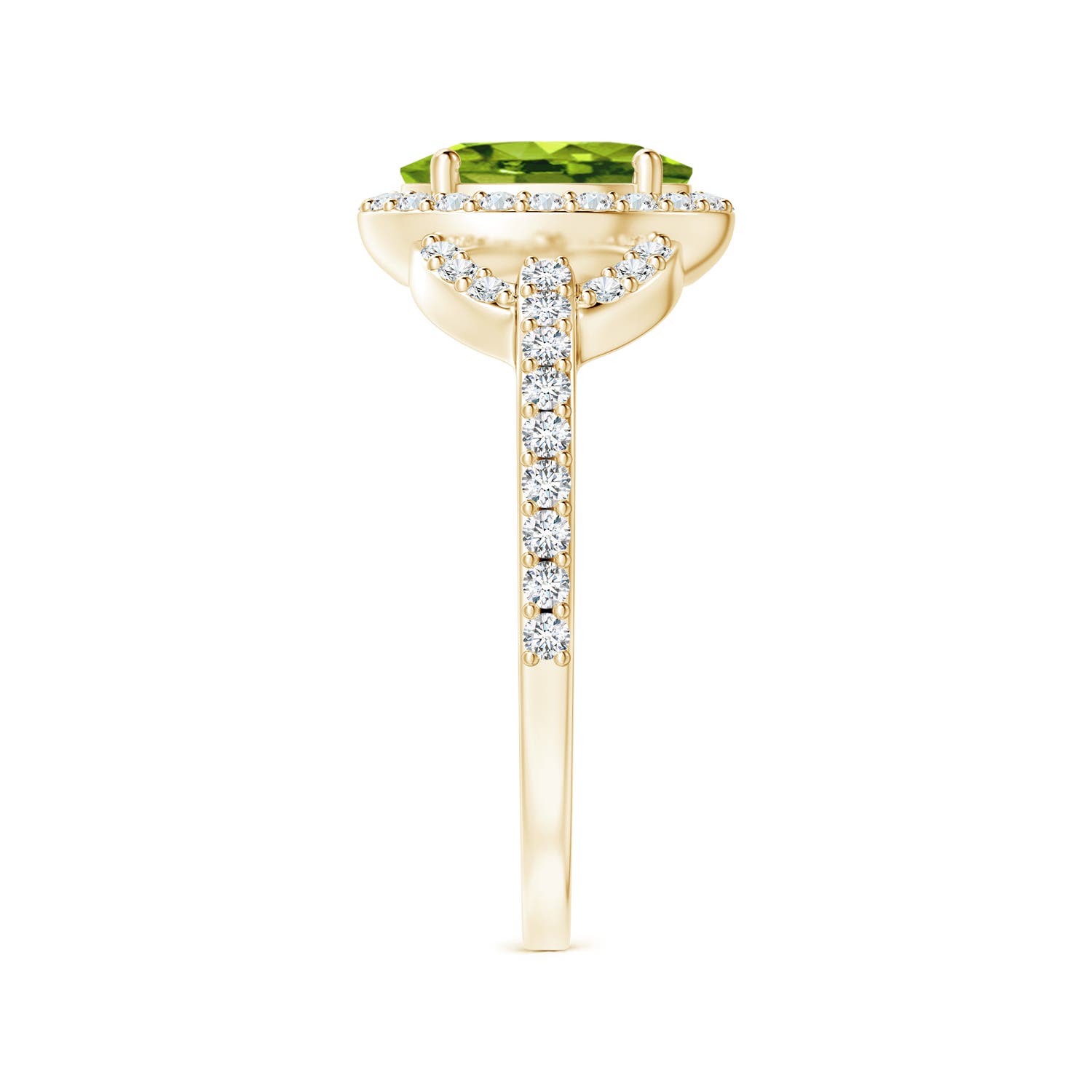 AAAA - Peridot / 1.72 CT / 14 KT Yellow Gold