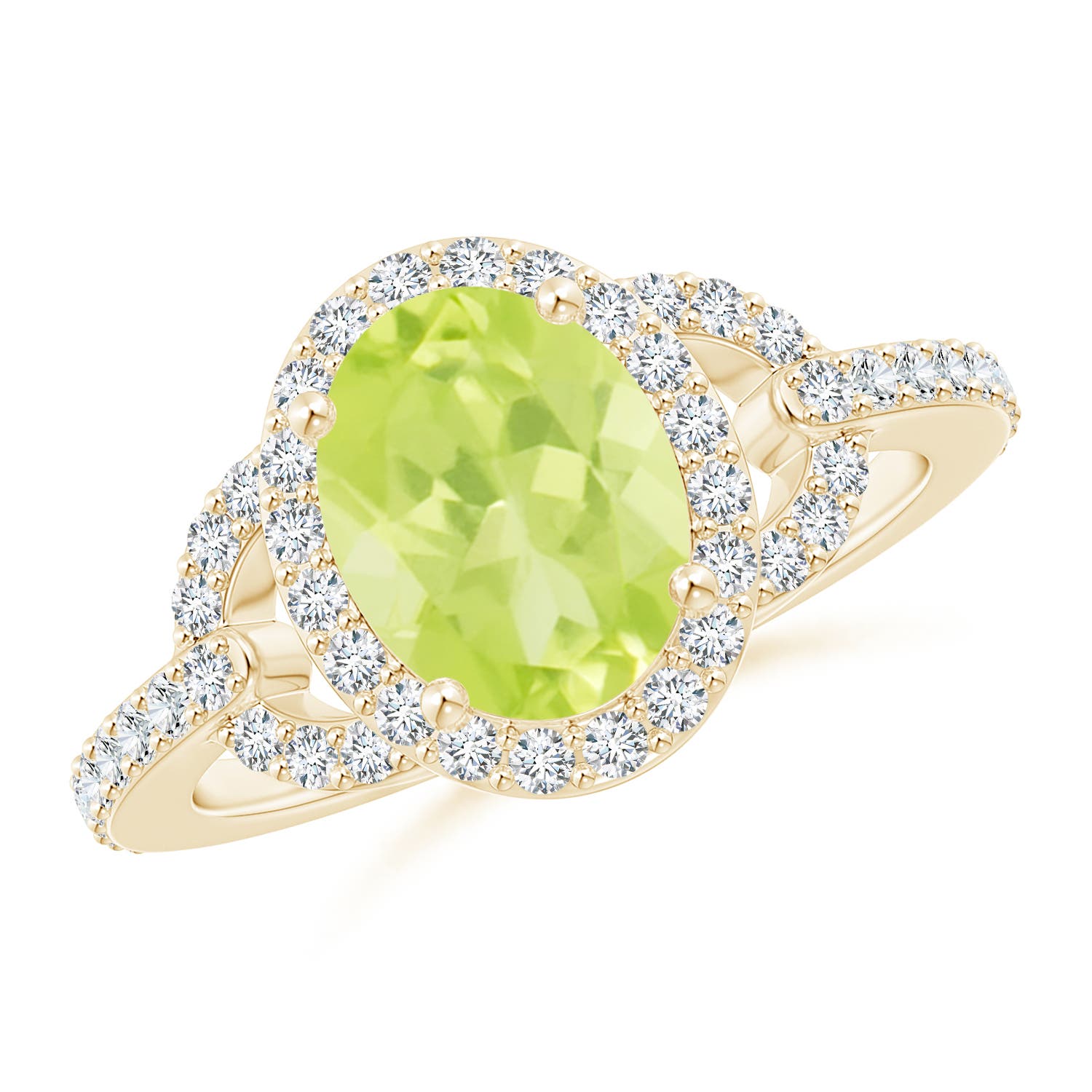 A - Peridot / 2.39 CT / 14 KT Yellow Gold