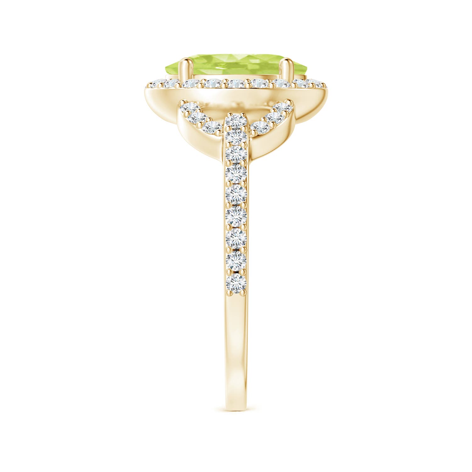 A - Peridot / 2.39 CT / 14 KT Yellow Gold