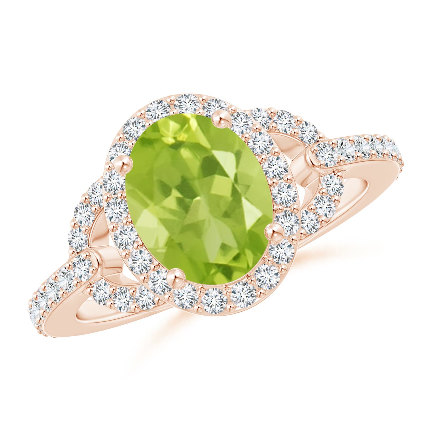 AA - Peridot / 2.39 CT / 14 KT Rose Gold