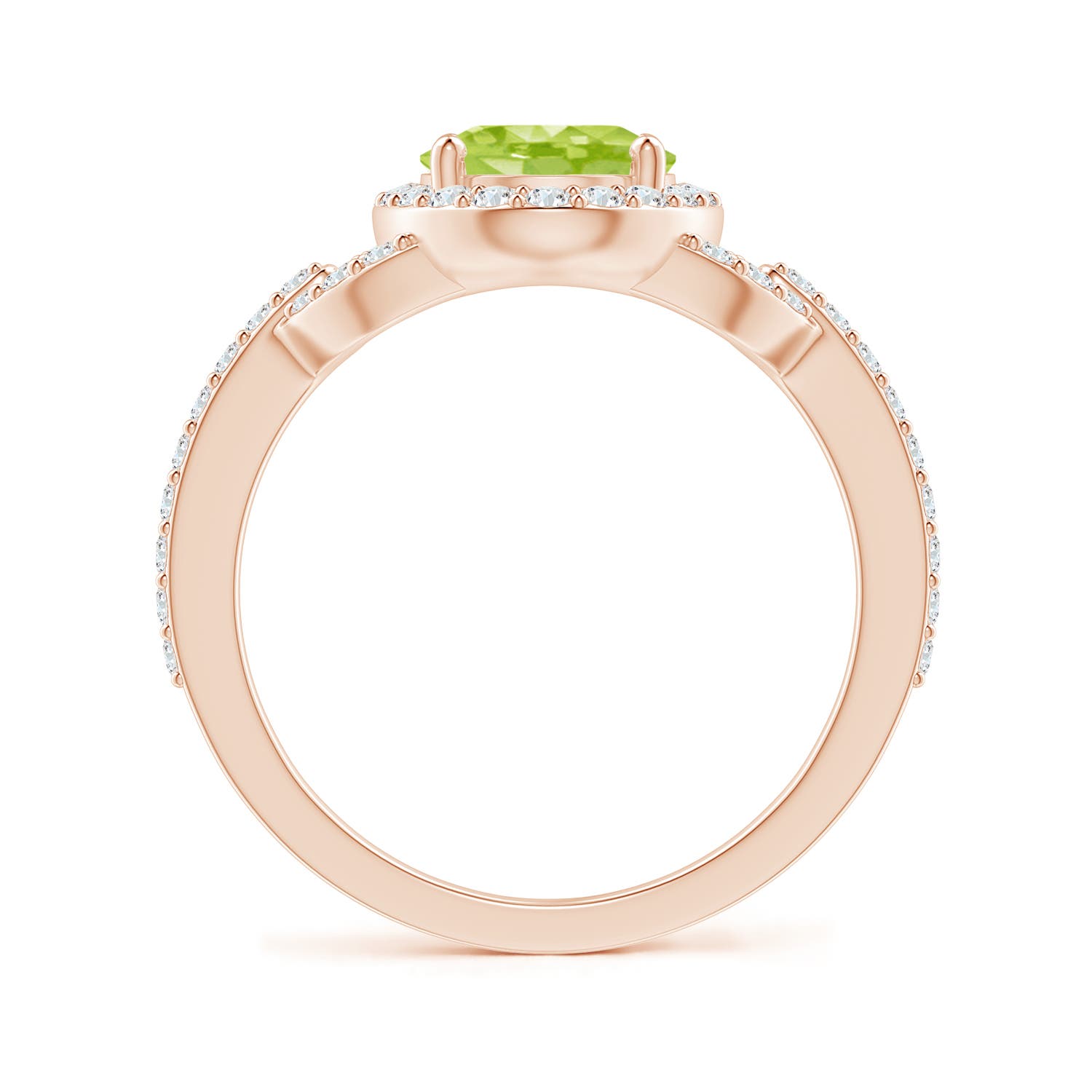 AA - Peridot / 2.39 CT / 14 KT Rose Gold