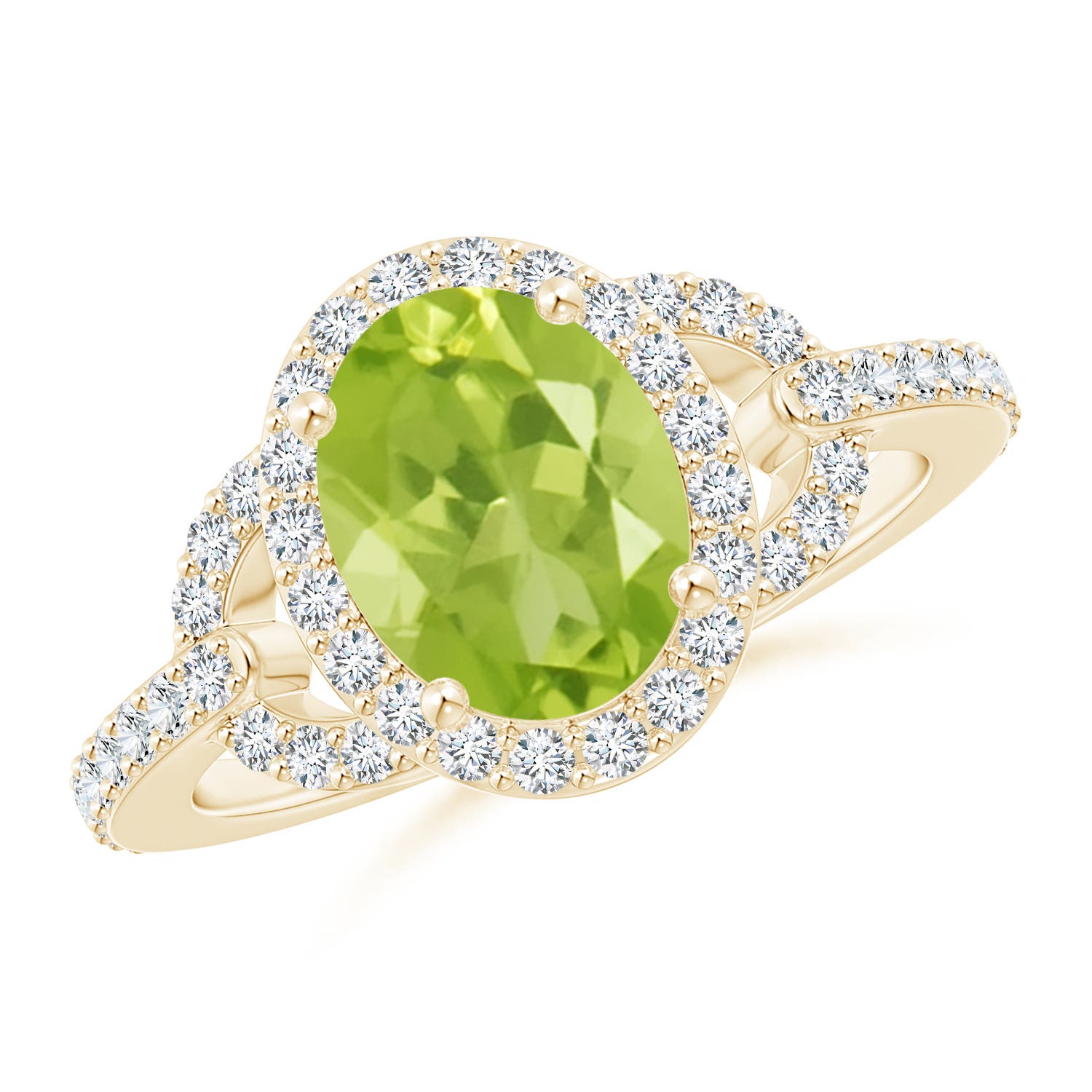 AA - Peridot / 2.39 CT / 14 KT Yellow Gold