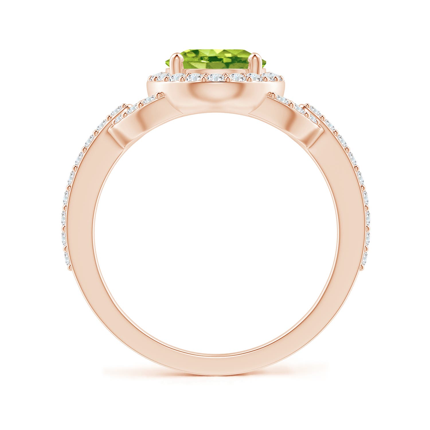 AAA - Peridot / 2.39 CT / 14 KT Rose Gold