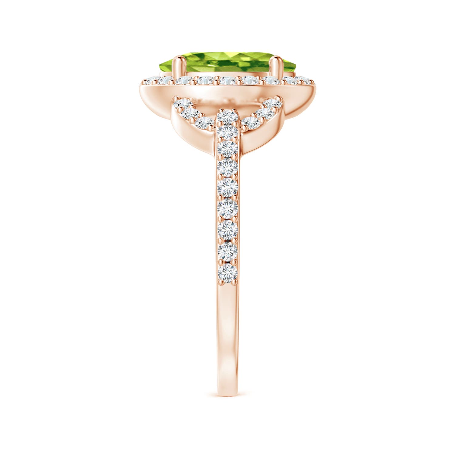 AAA - Peridot / 2.39 CT / 14 KT Rose Gold