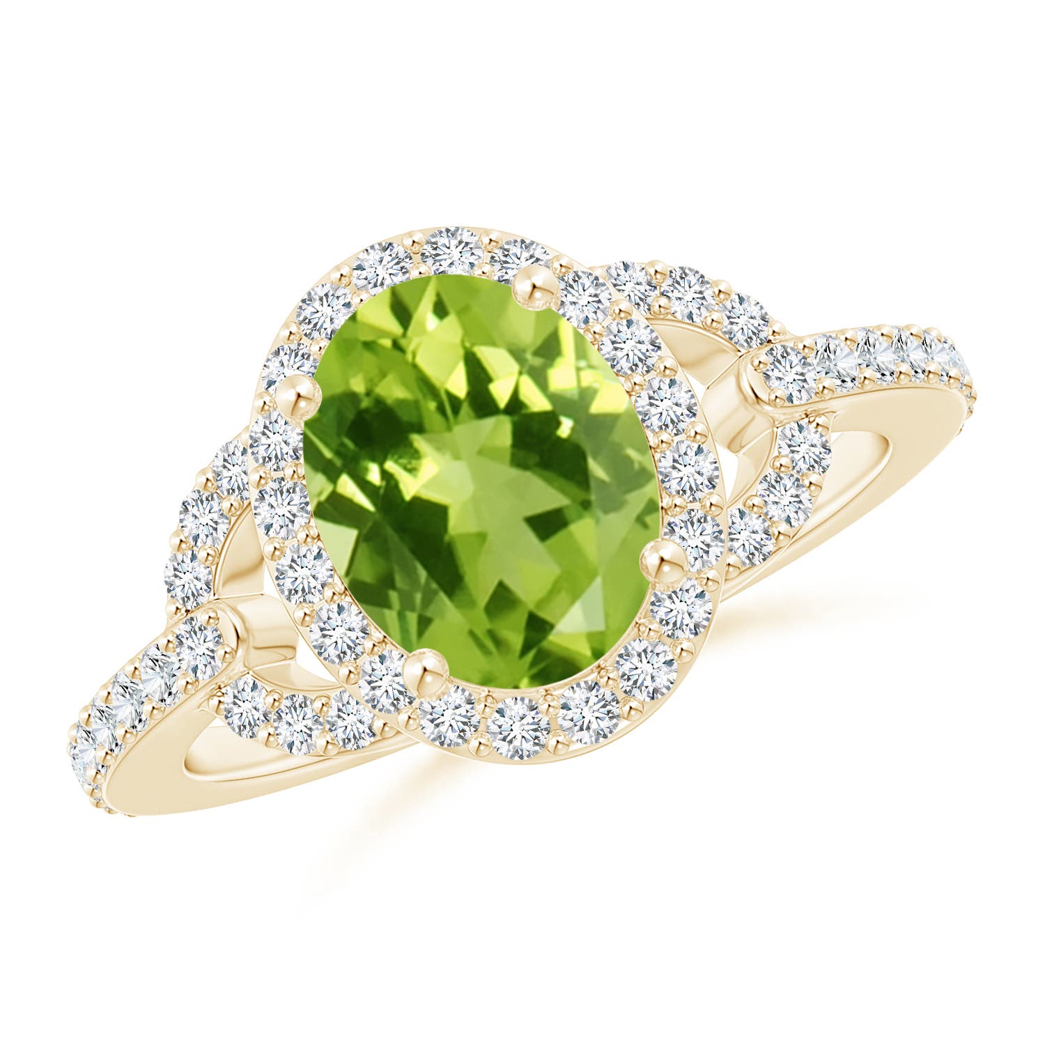 AAA - Peridot / 2.39 CT / 14 KT Yellow Gold