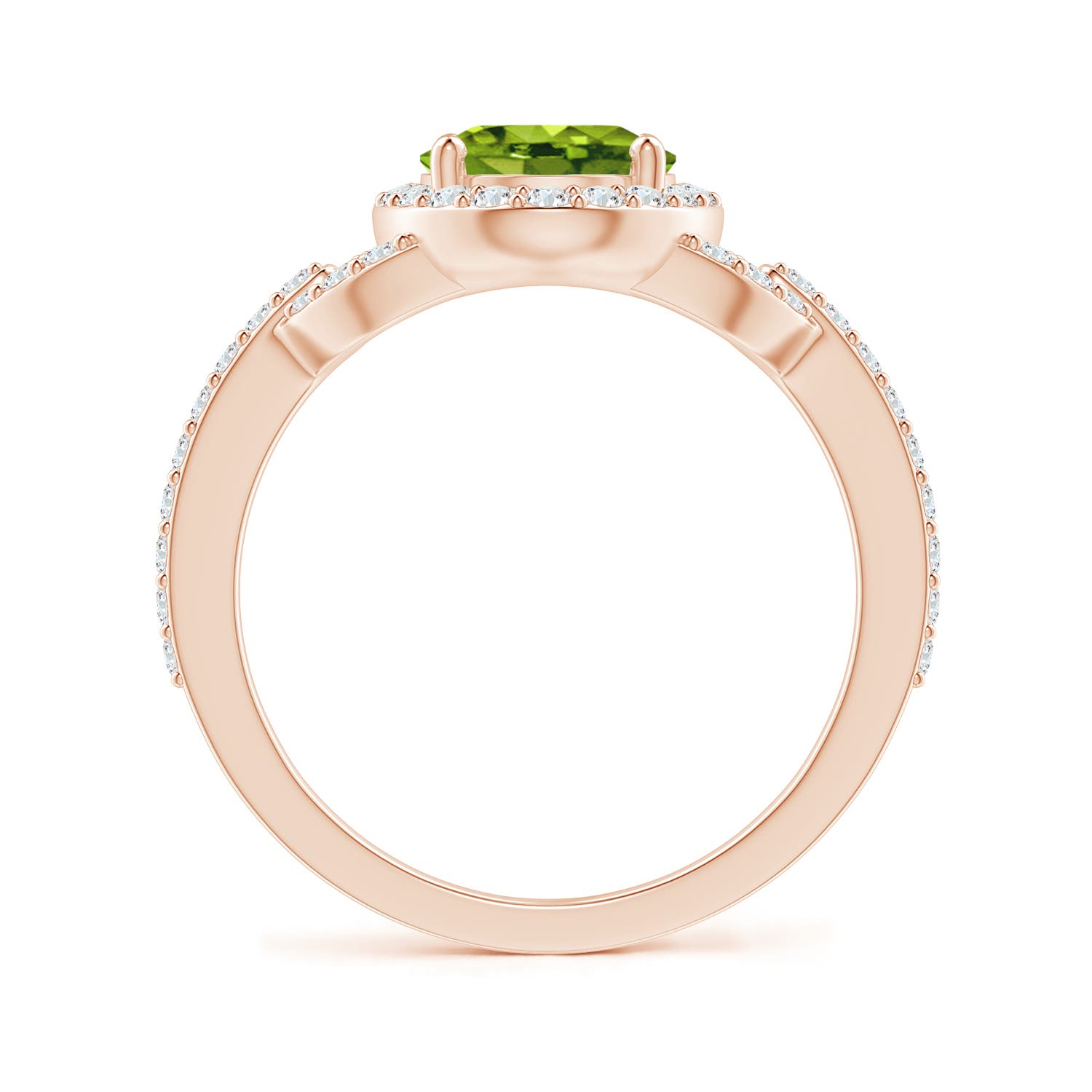 AAAA - Peridot / 2.39 CT / 14 KT Rose Gold