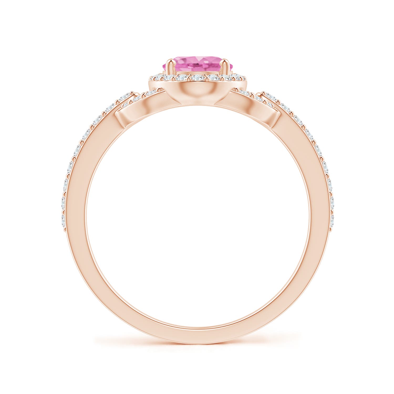 A - Pink Sapphire / 1.19 CT / 14 KT Rose Gold