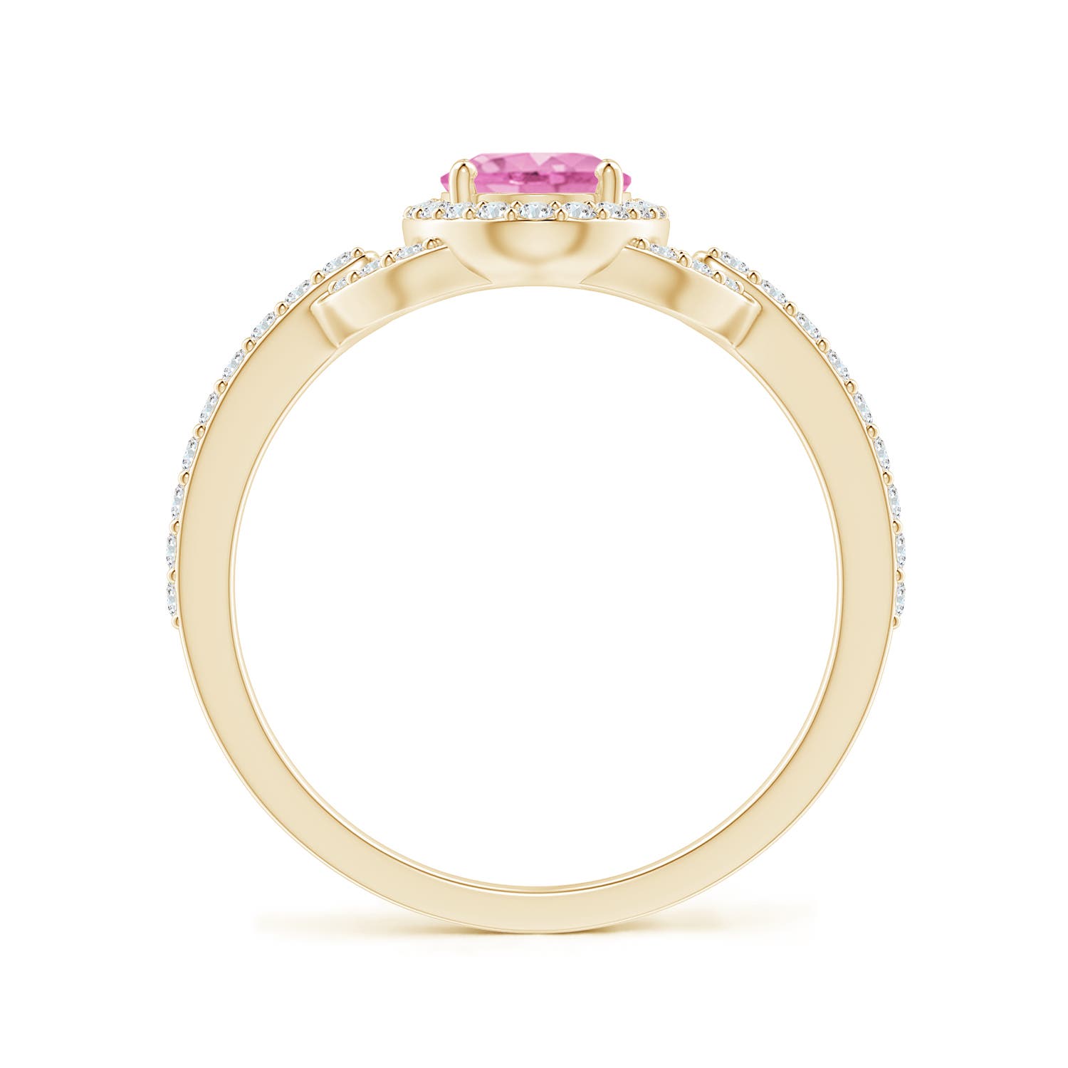 A - Pink Sapphire / 1.19 CT / 14 KT Yellow Gold