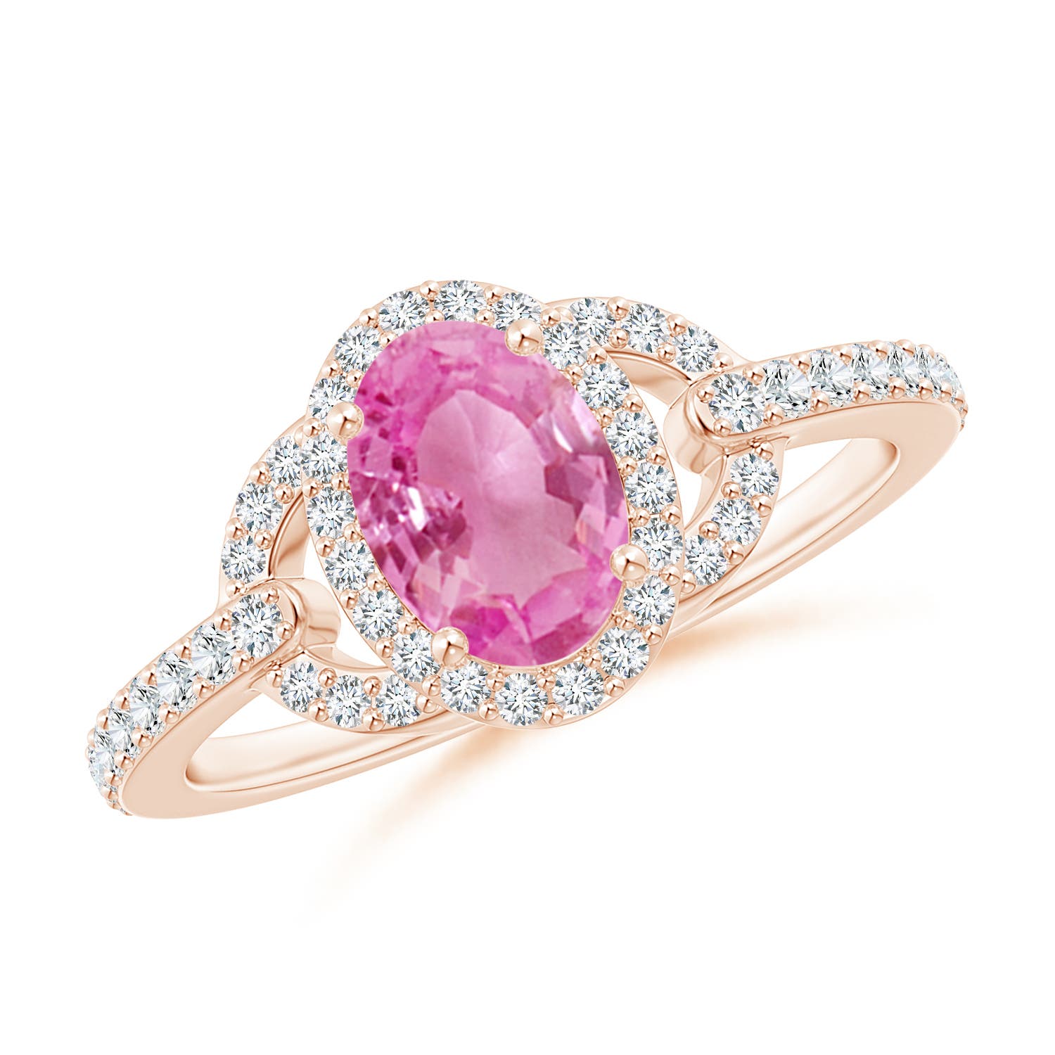 AA - Pink Sapphire / 1.19 CT / 14 KT Rose Gold