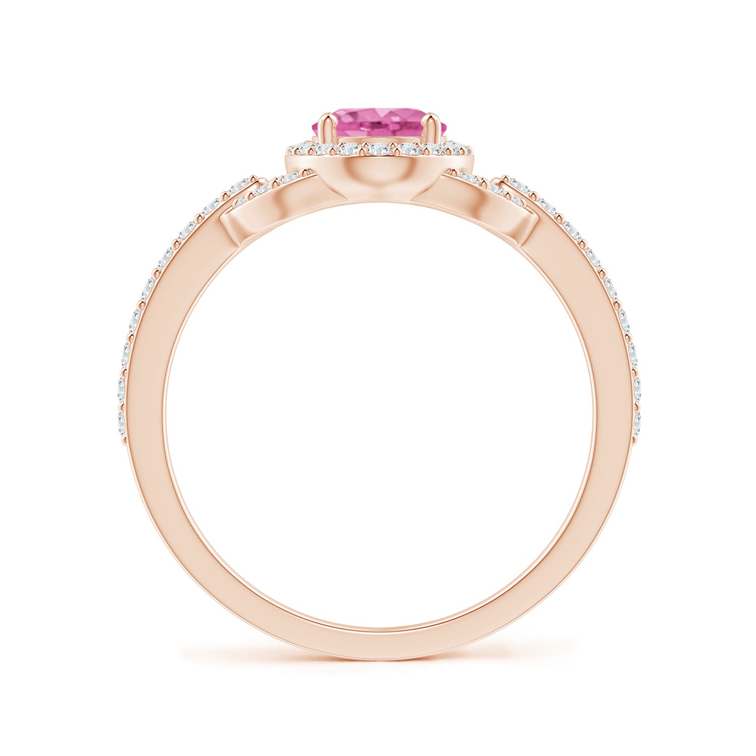 AA - Pink Sapphire / 1.19 CT / 14 KT Rose Gold