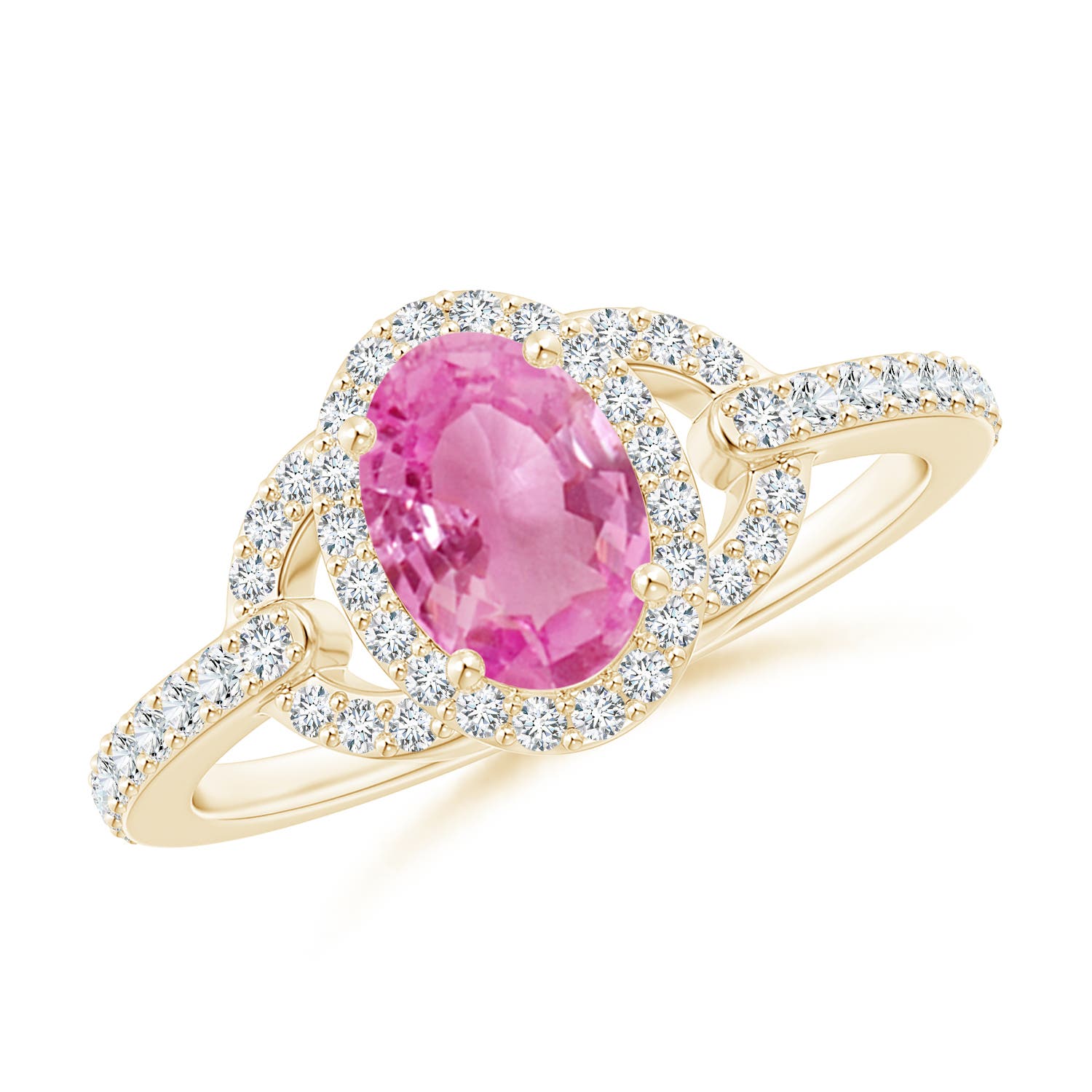 AA - Pink Sapphire / 1.19 CT / 14 KT Yellow Gold