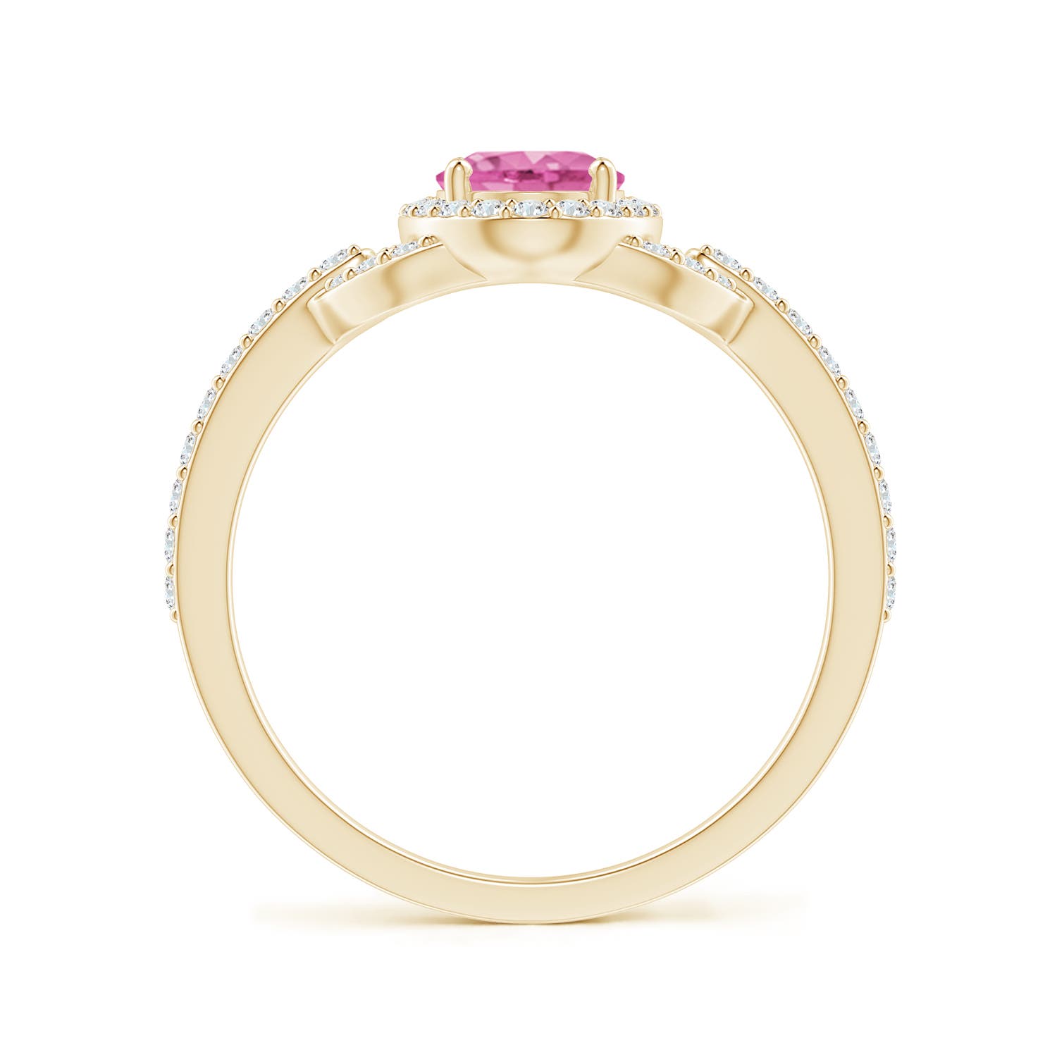 AA - Pink Sapphire / 1.19 CT / 14 KT Yellow Gold